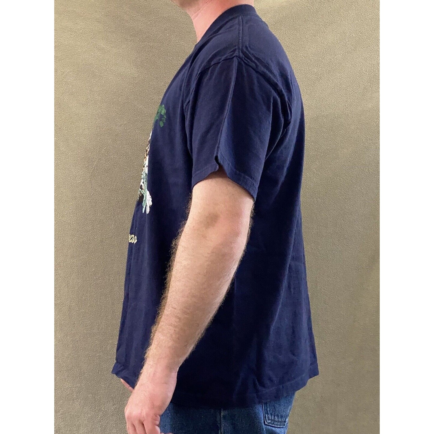 COLORADO Cheetah Delta Men’s XL Purple Cotton Pre-shrunk Souvenir T-shirt