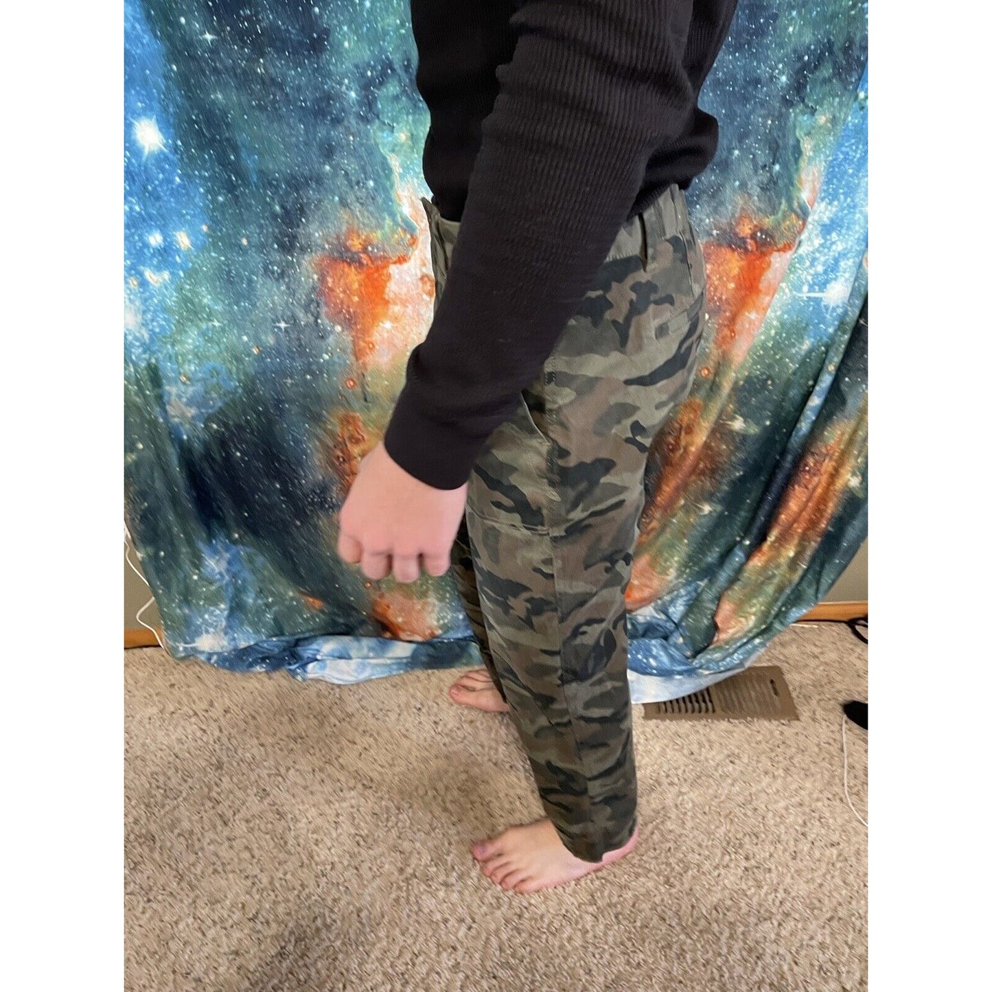 Gap Camouflage (green/brown/tan) Girlfriend Chino Size 10