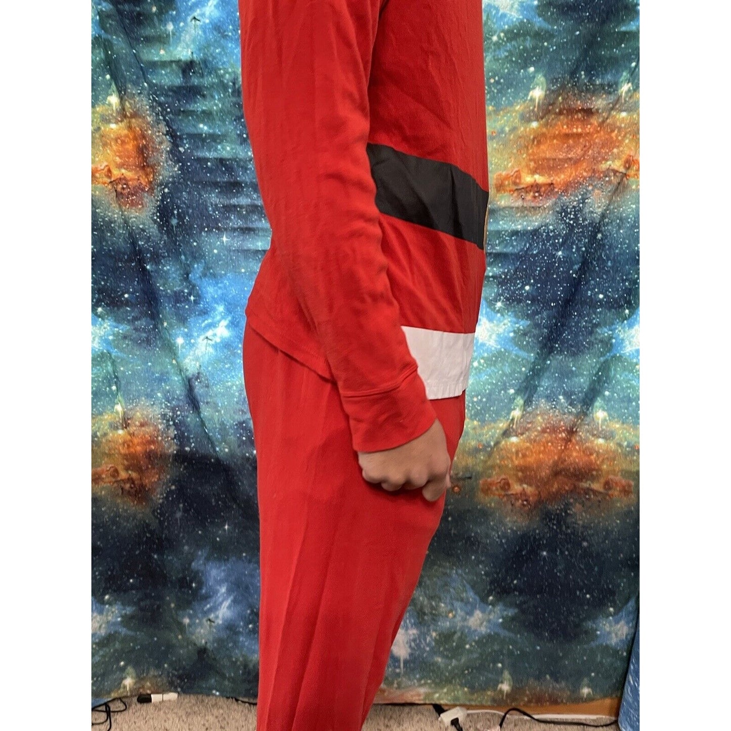 Santa Pajamas Top and Bottom Red Costume Lounge sleepwear XL