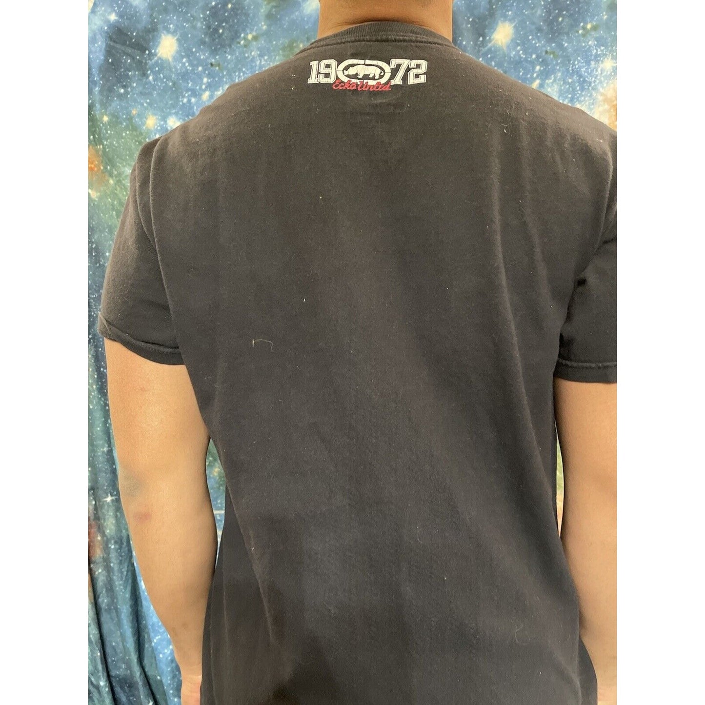 Men’s Ecko Unltd black large short sleeve T-shirt Raised Logo
