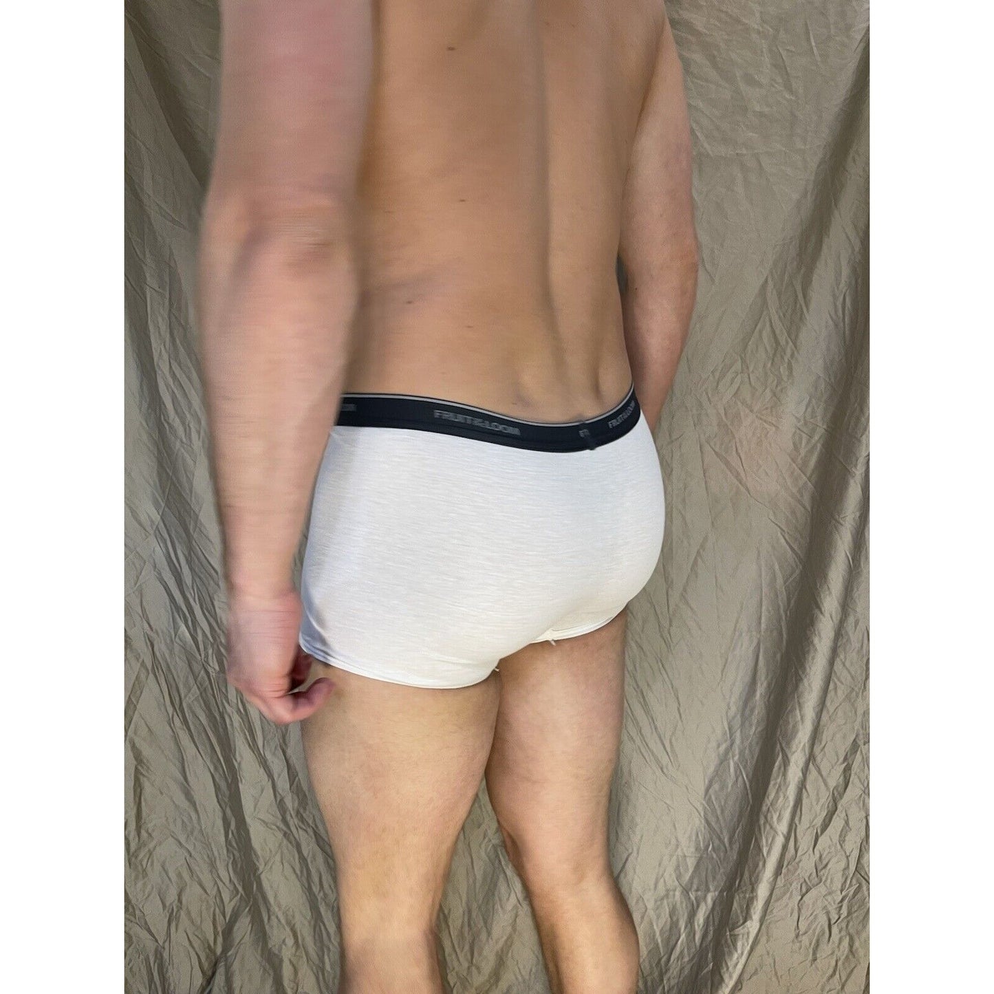 boy's large fruit of the loom boxer brief White