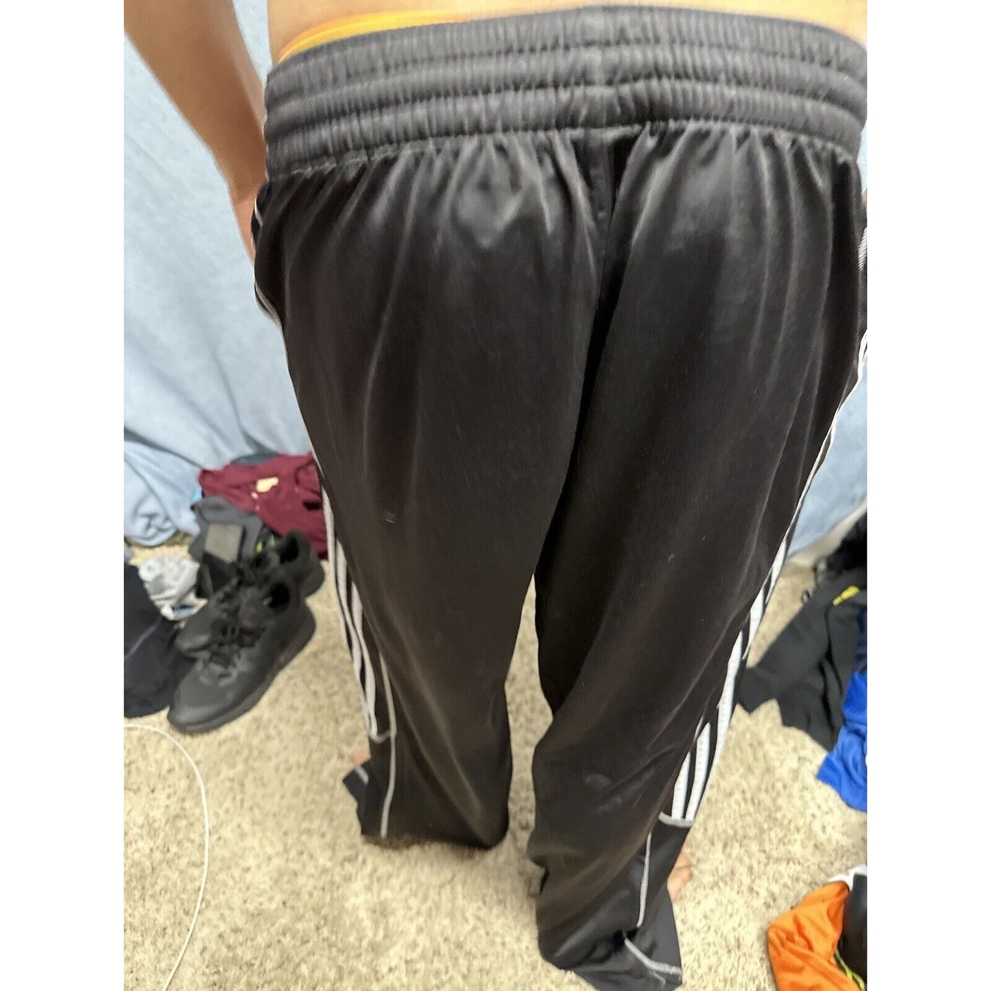 Men’s Black Adidas UVU Wrestling Sweat Pants Size XL Black