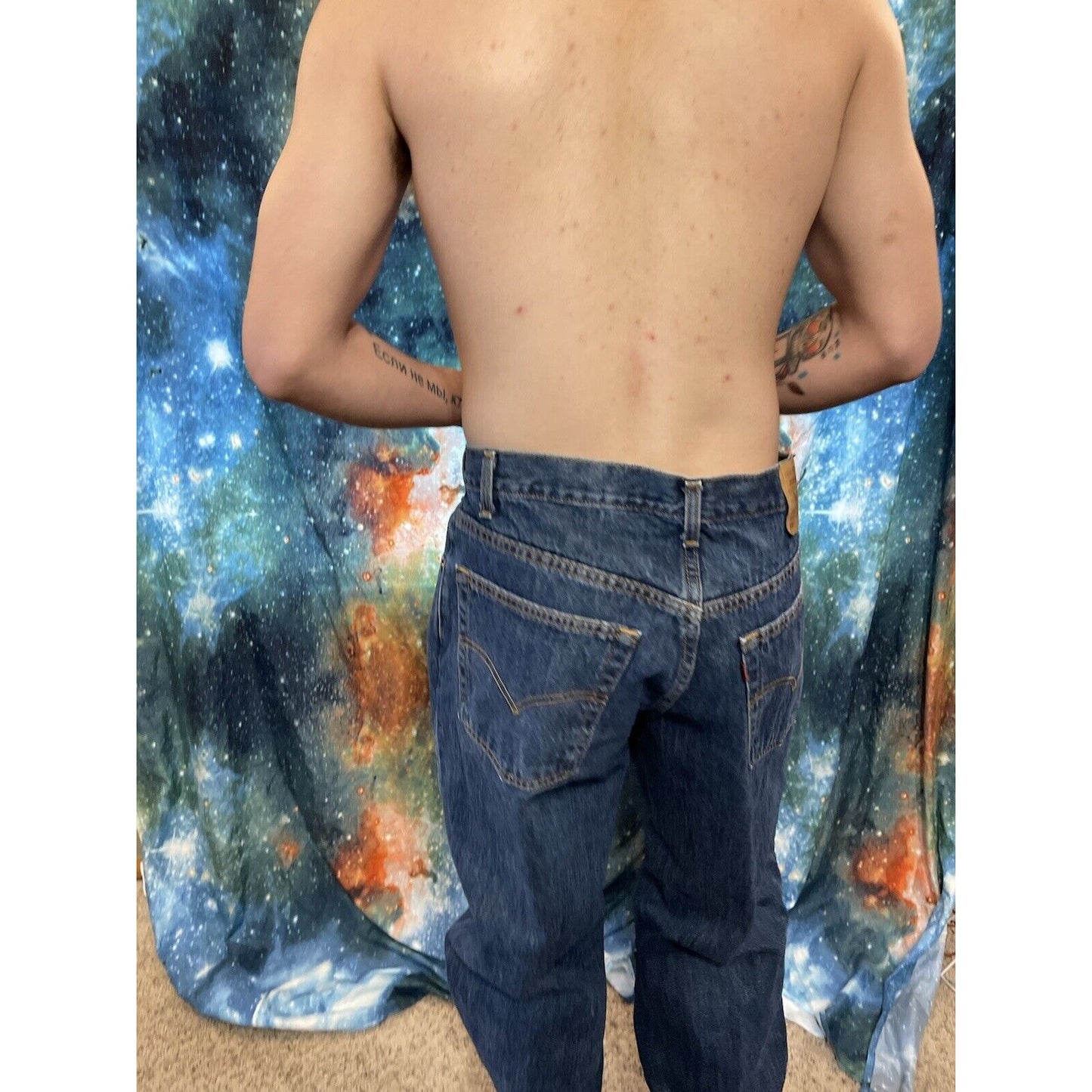 Men's Levis 550 38 x 34 blue jeans