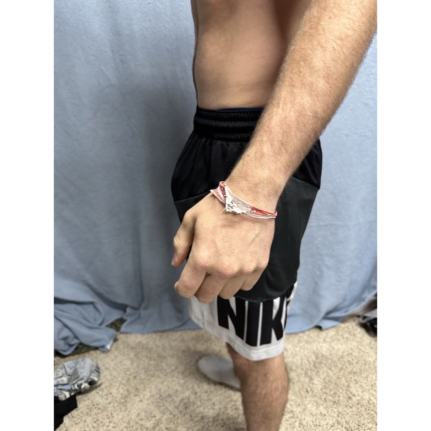 Men’s Nike Black Gray White Small Dri Fit Shorts With Pockets