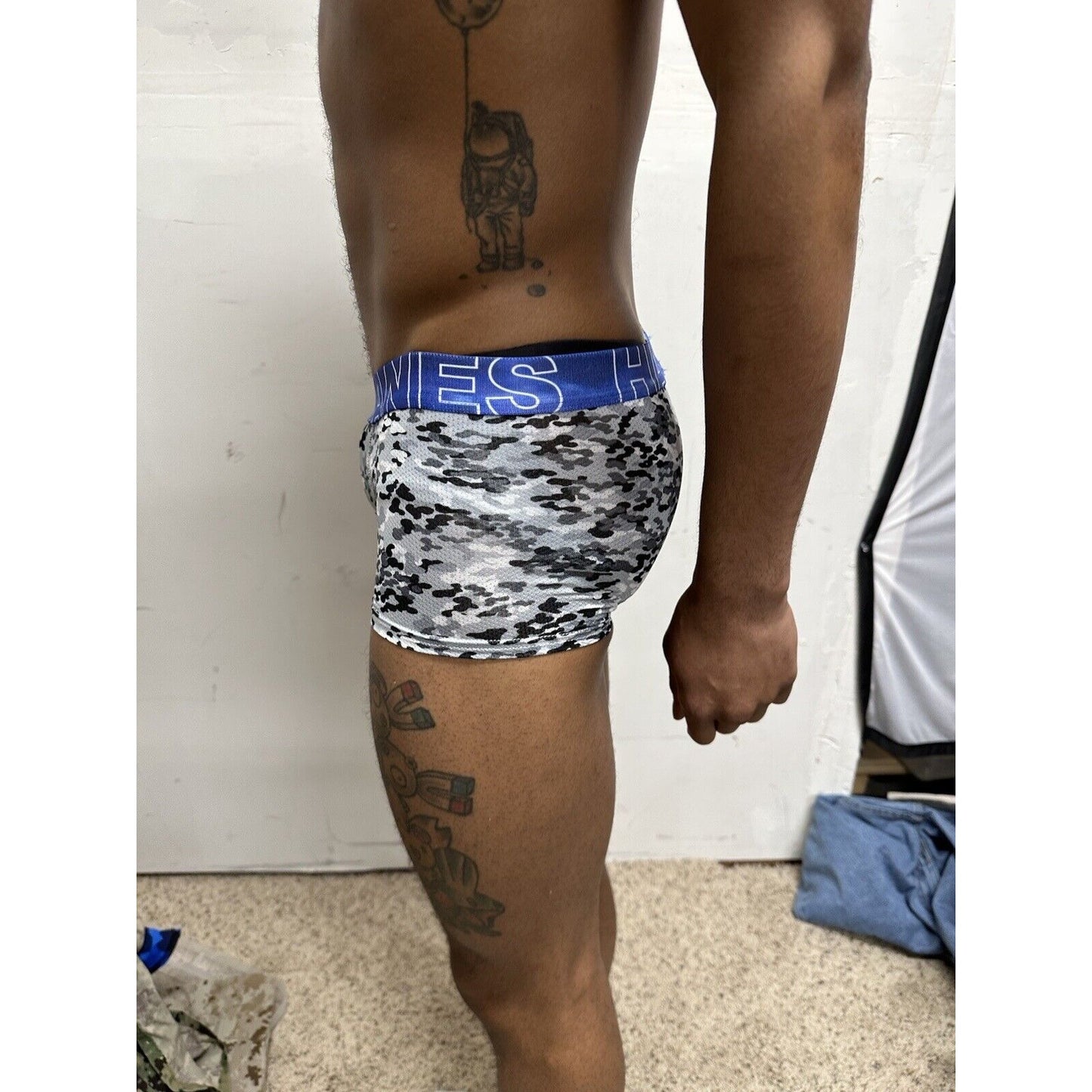 Boy’s small Hanes gray Camo boxer briefs