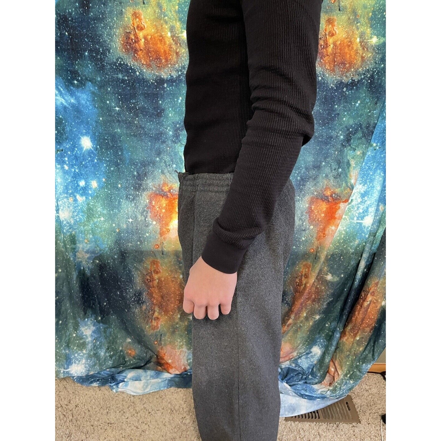 Men’s Fila Large Gray Sweat Pants With Pockets