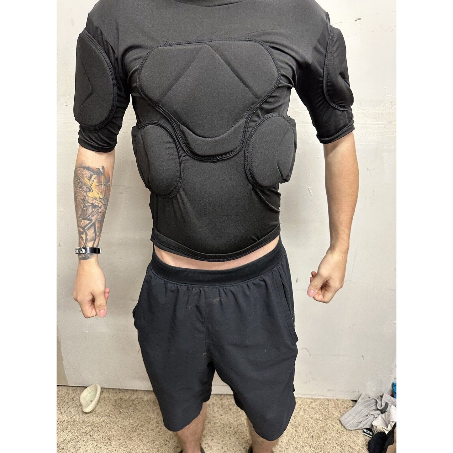 Men’s Black Small Football Pads