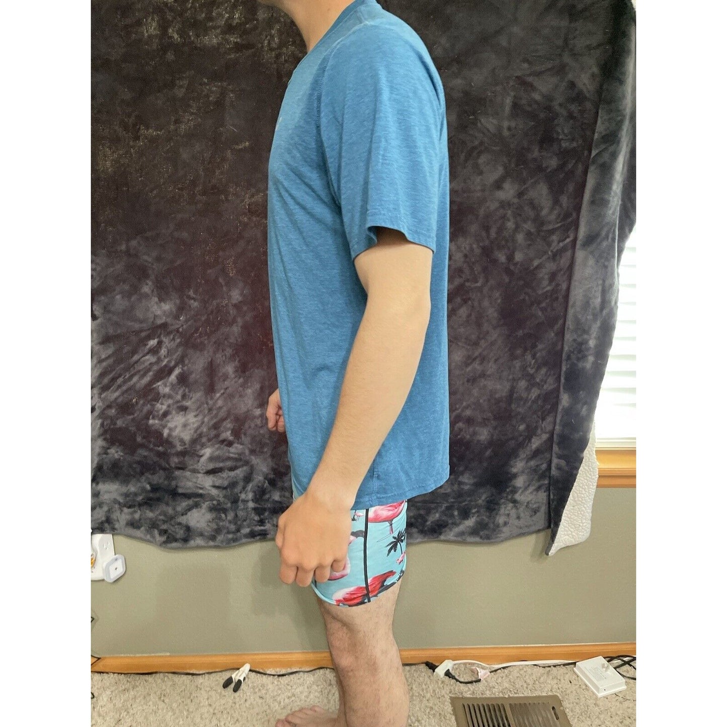 Men’s Large Russell Blue Dri Power Short Sleeve T-shirt