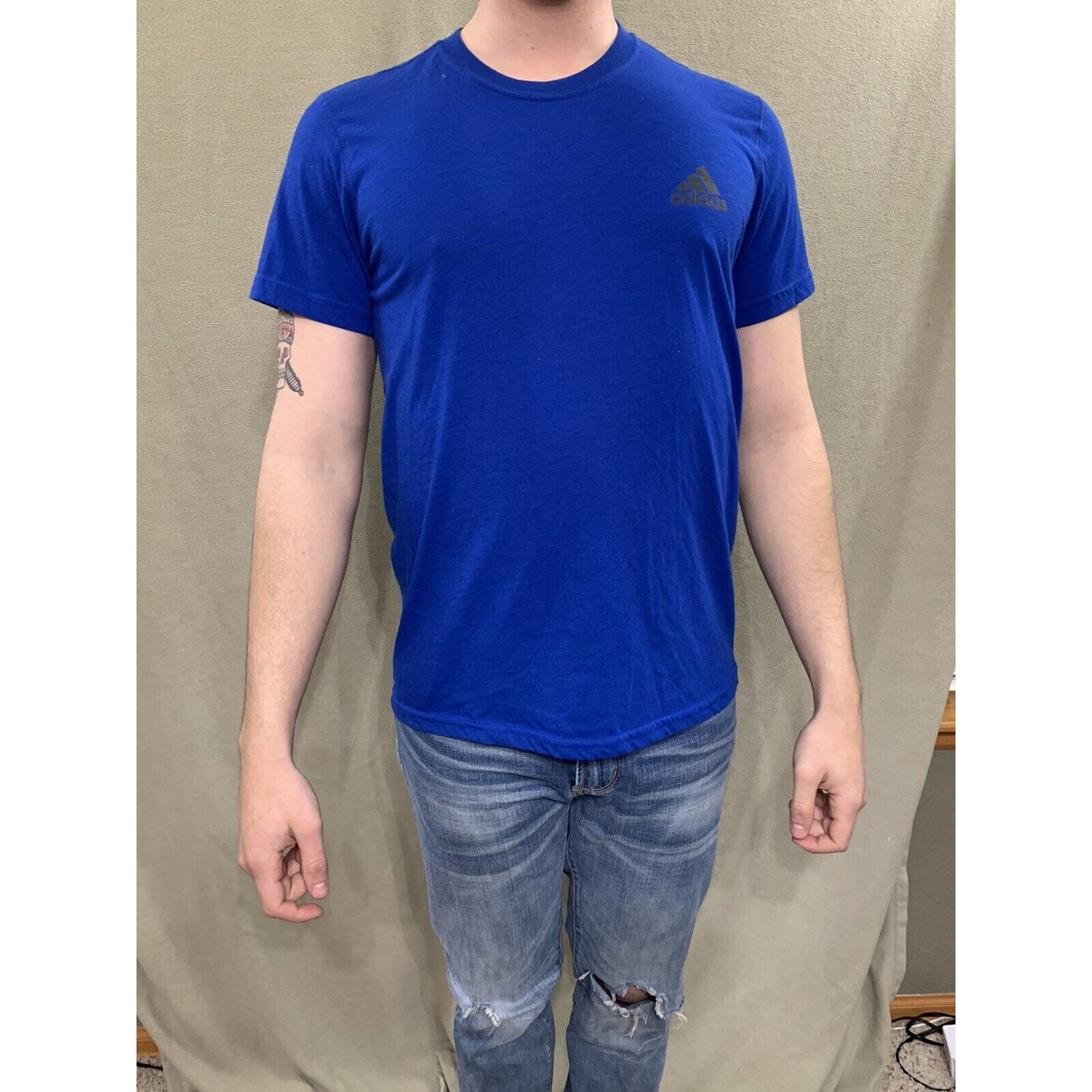 ADIDAS MEN'S ULTIMATE TEE SIZE M SHIRT BLUE