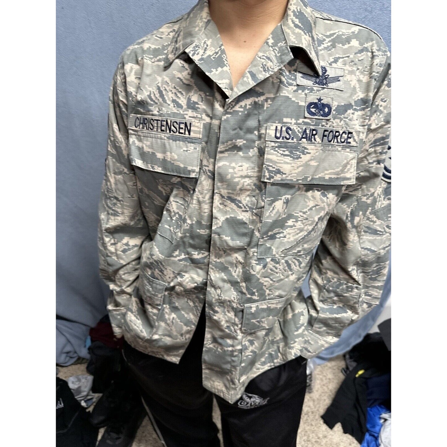Men’s Abu Airman Battle Uniform Civil Air Patrol 40R Coat Blouse USAF Uniform