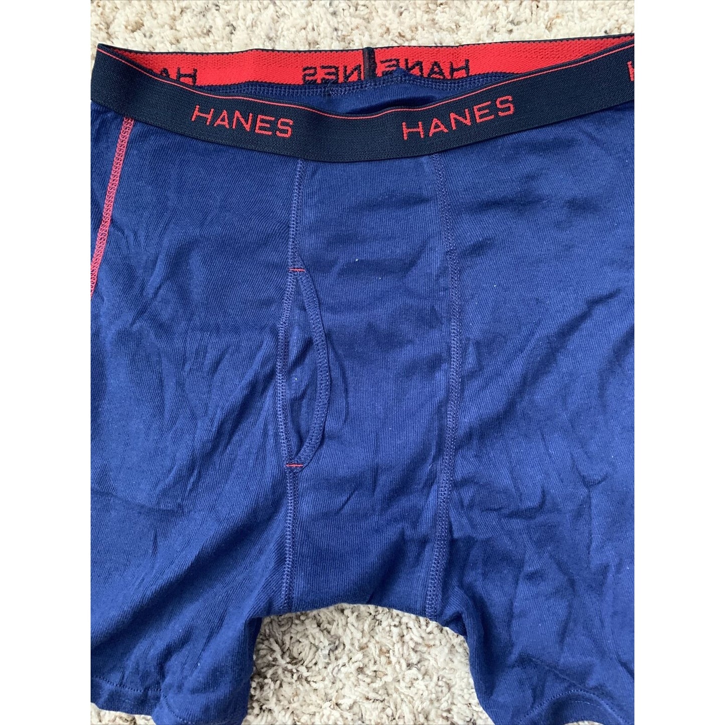 Hanes Men's Royal Blue Boxer Briefs Comfort Flex Red Band Size Medium