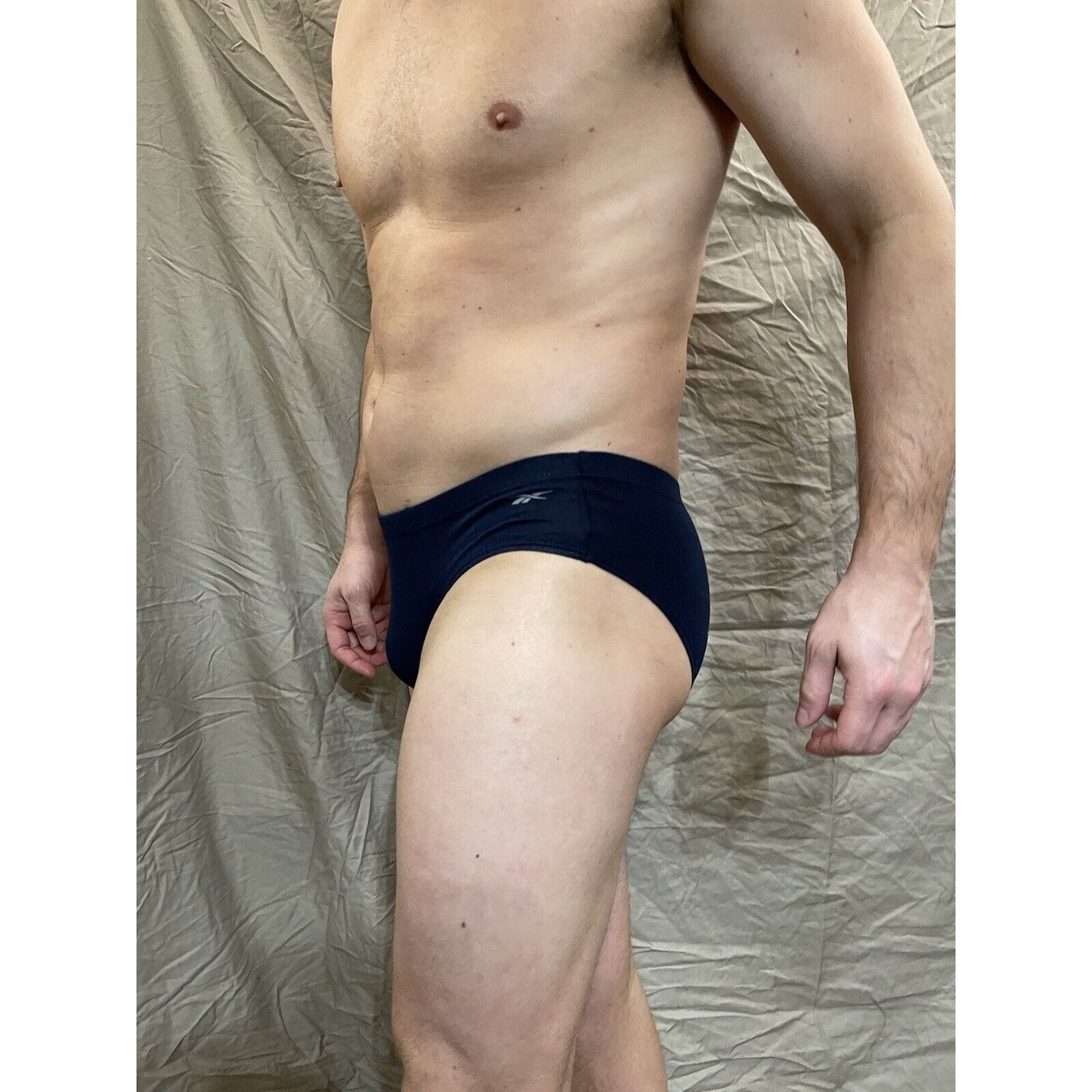 men's reebok small dark blue briefs athletic cut