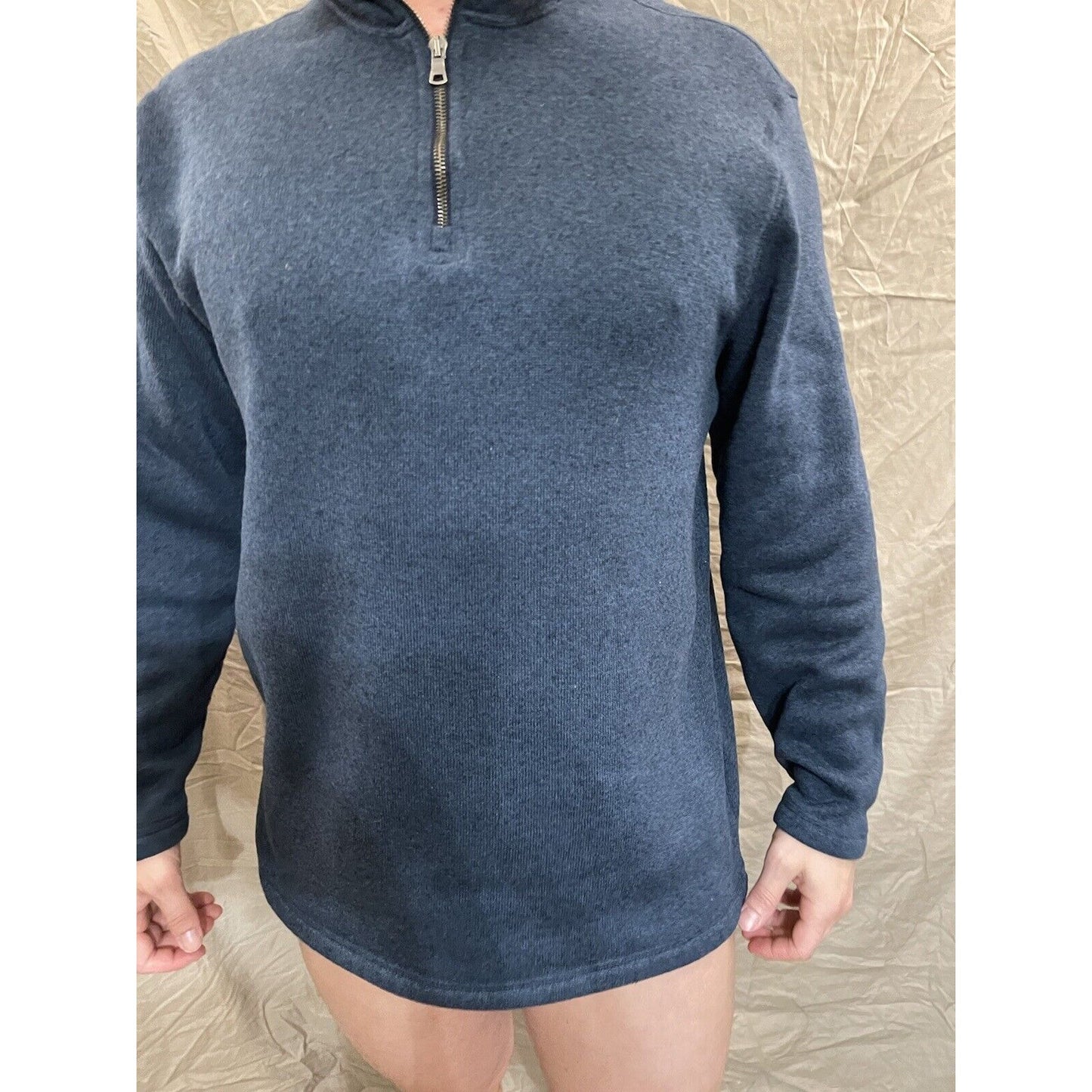 Men's Arrow XL blue quarter zip pullover sweater