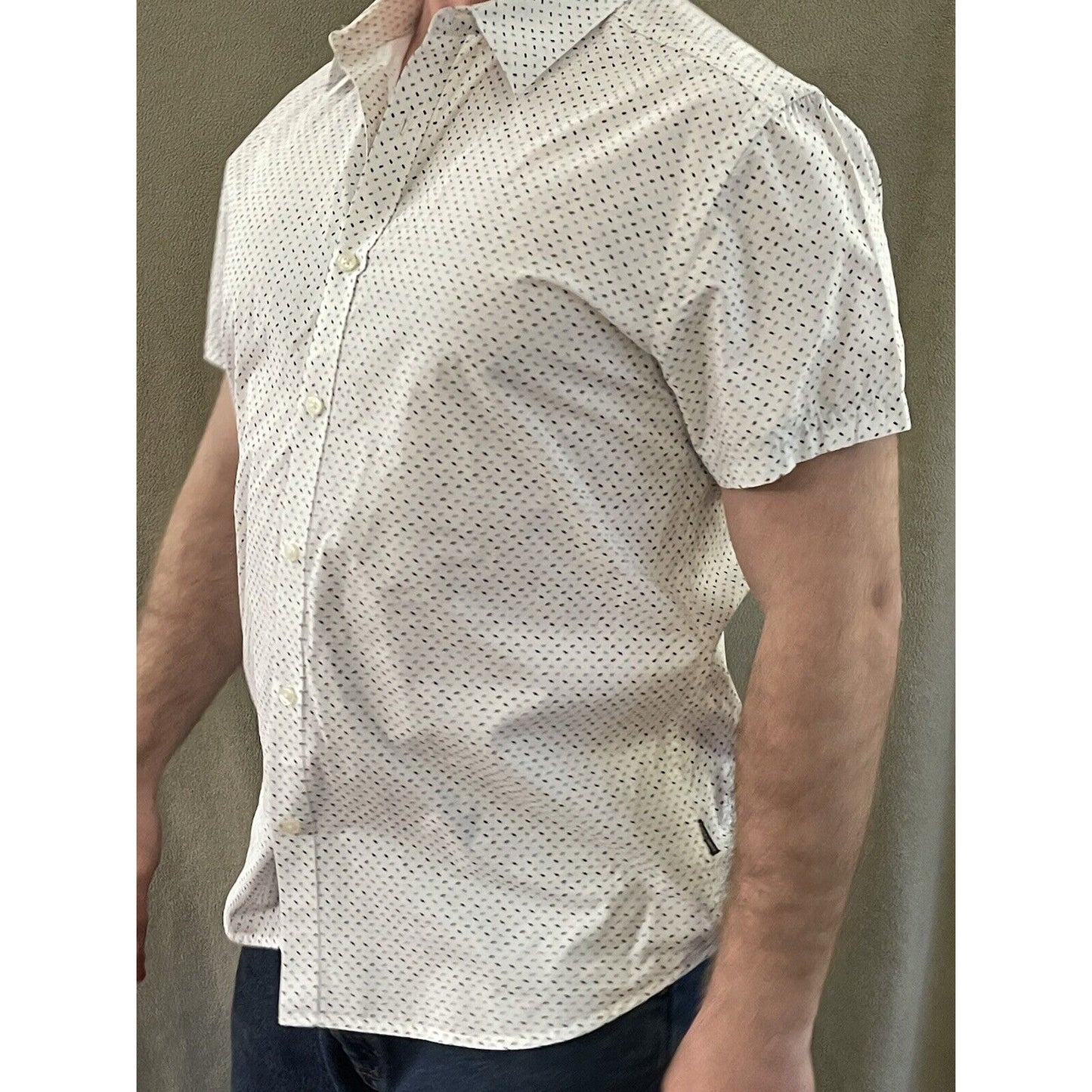 Men’s Kenneth Cole Large Button Shirt White