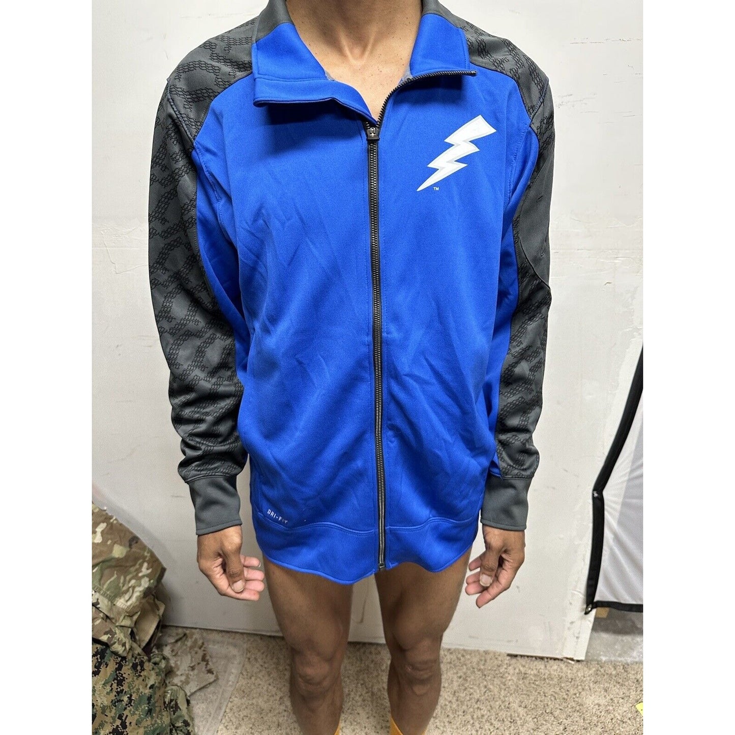 Men’s Blue USAFA Air Force Academy Falcons Zip Up Jacket nike dri fit medium