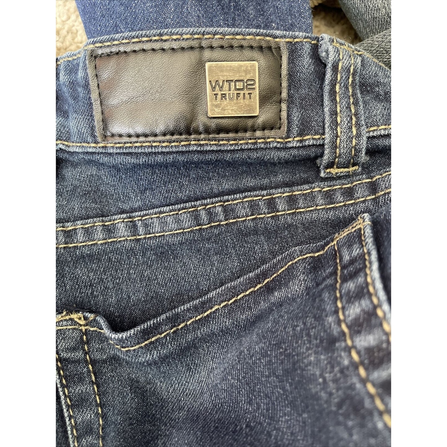 men 30 x 30 WT02 New York Tru Fit straight jeans blue