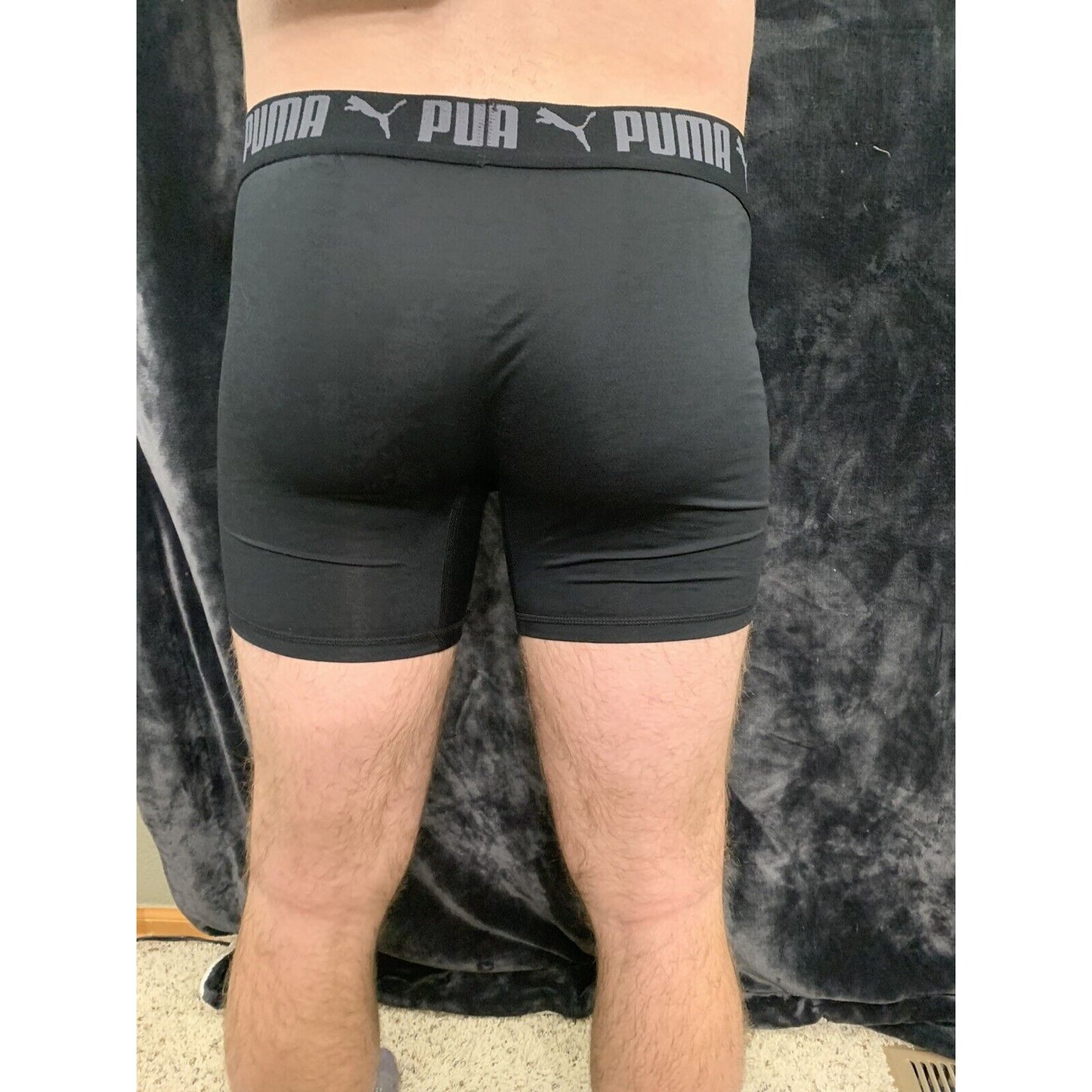 Puma Men’s Black Compression Shorts Extra Large XL 10% Spandex