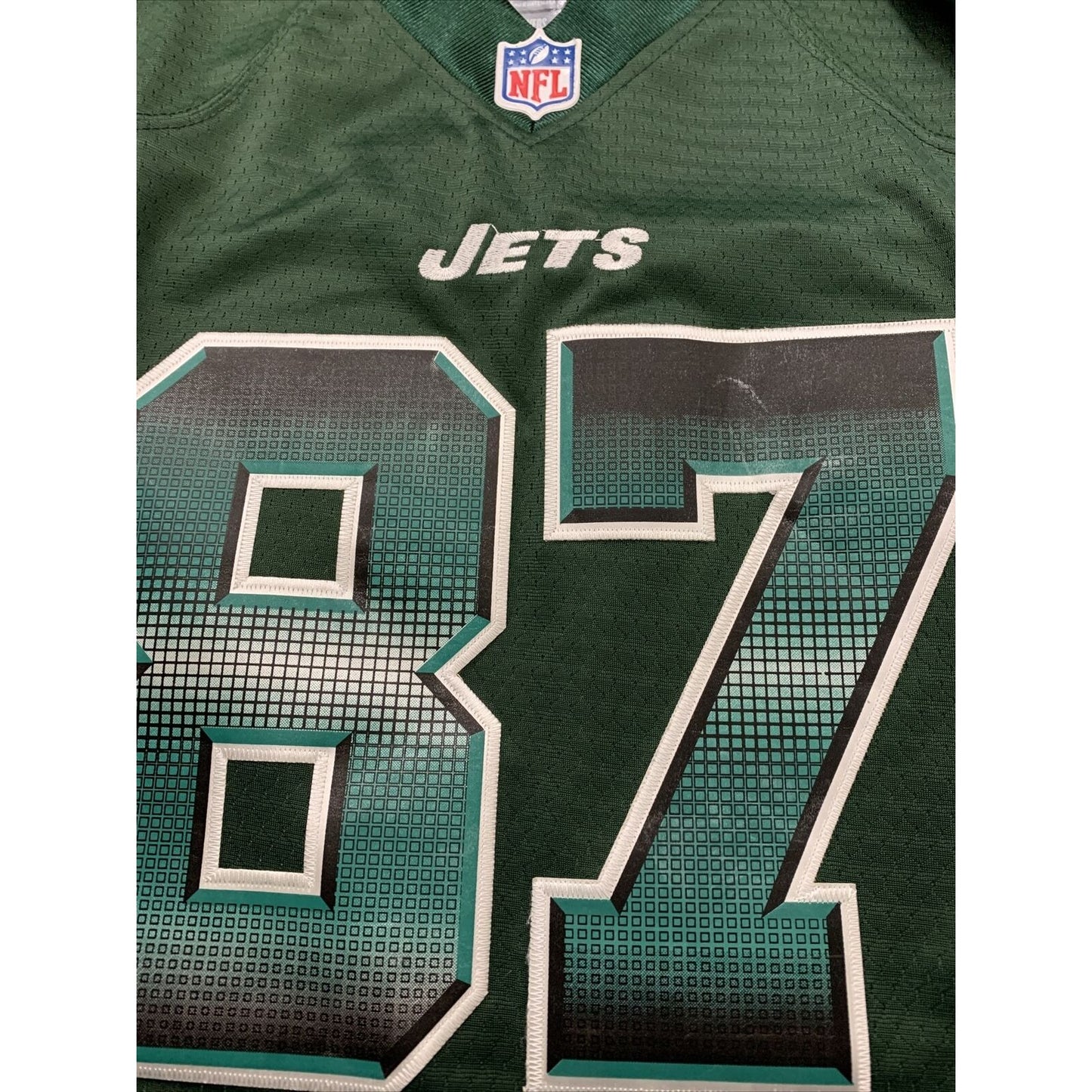NFL New York Jets #87 Eric Decker Nike Green On Field Jersey Size Large
