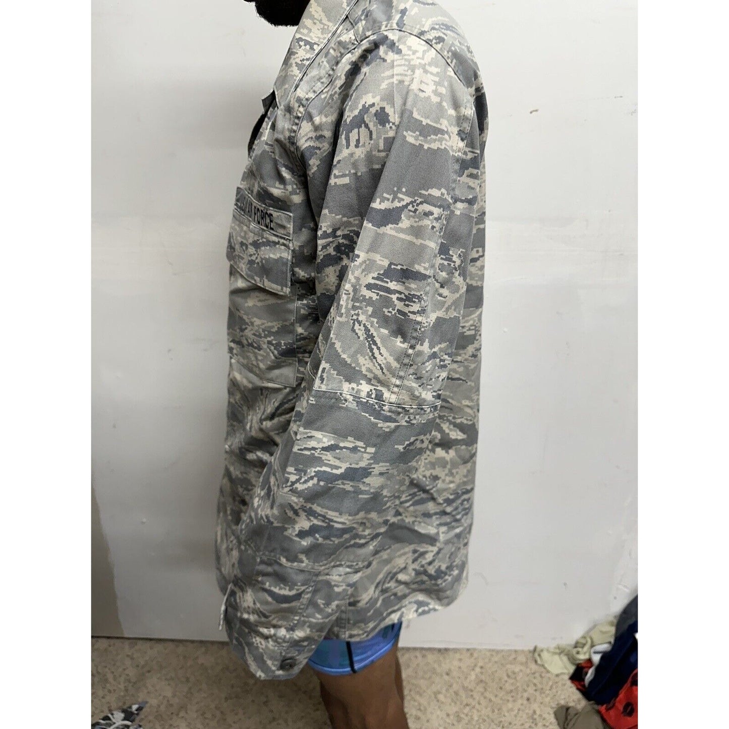 Men’s Civil Air Patrol USAF Abu Airman Battle Uniform Top Blouse Jacket 40XL