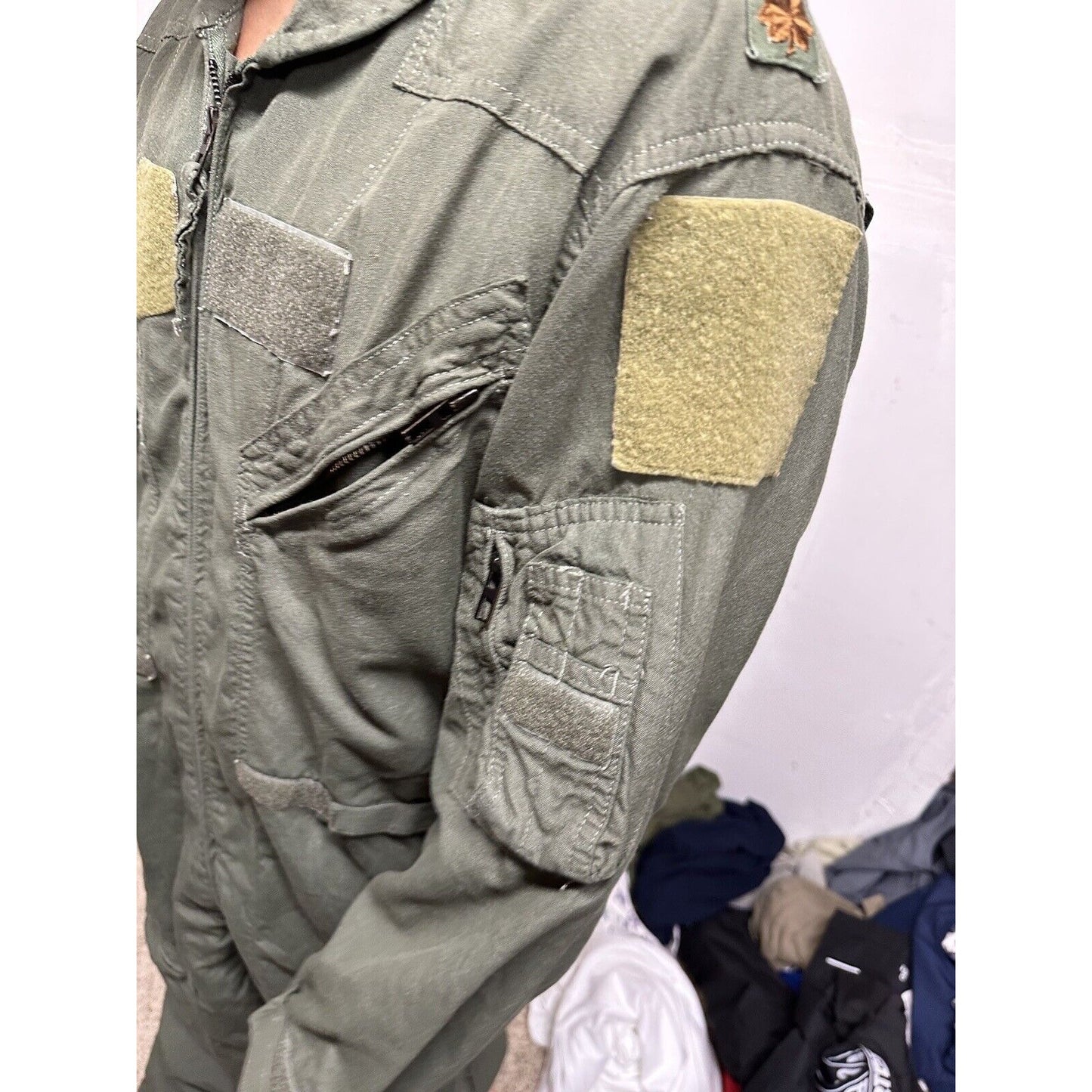 Men’s 42R Summer Fire Resistant USAF Military Uniform Flight Suit Major Rank