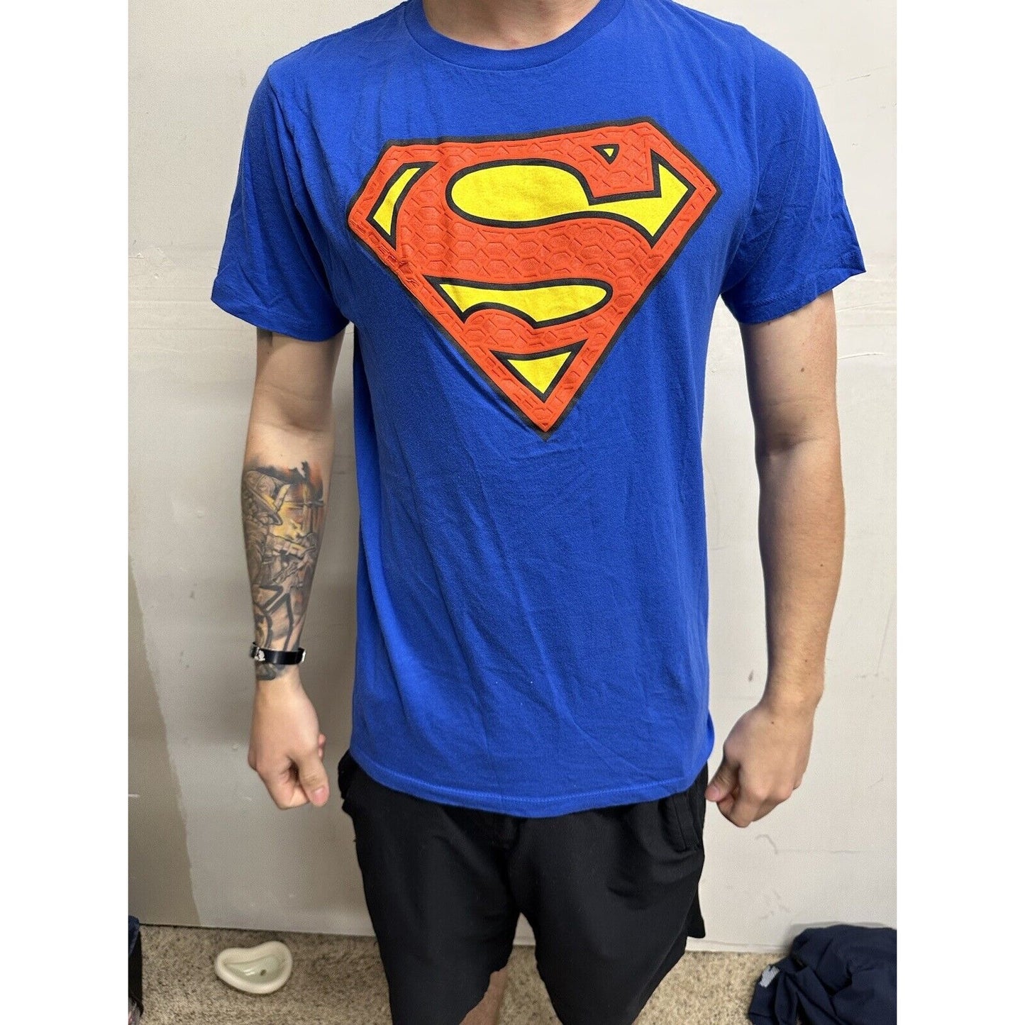 Boy’s XXL (18) Blue Super Man Shirt