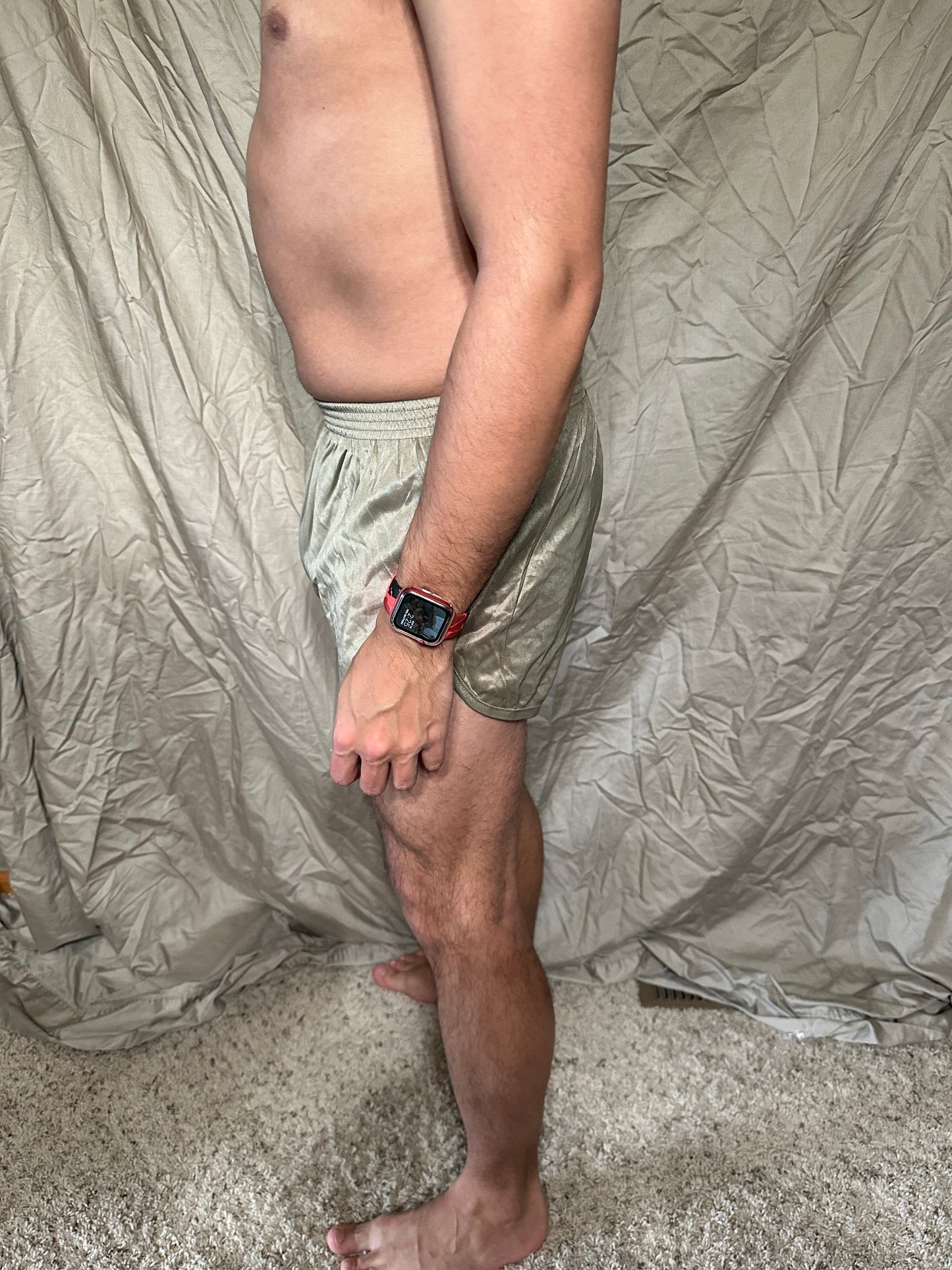 Men’s tan ranger panties soffe small marine silkies shorts with lining