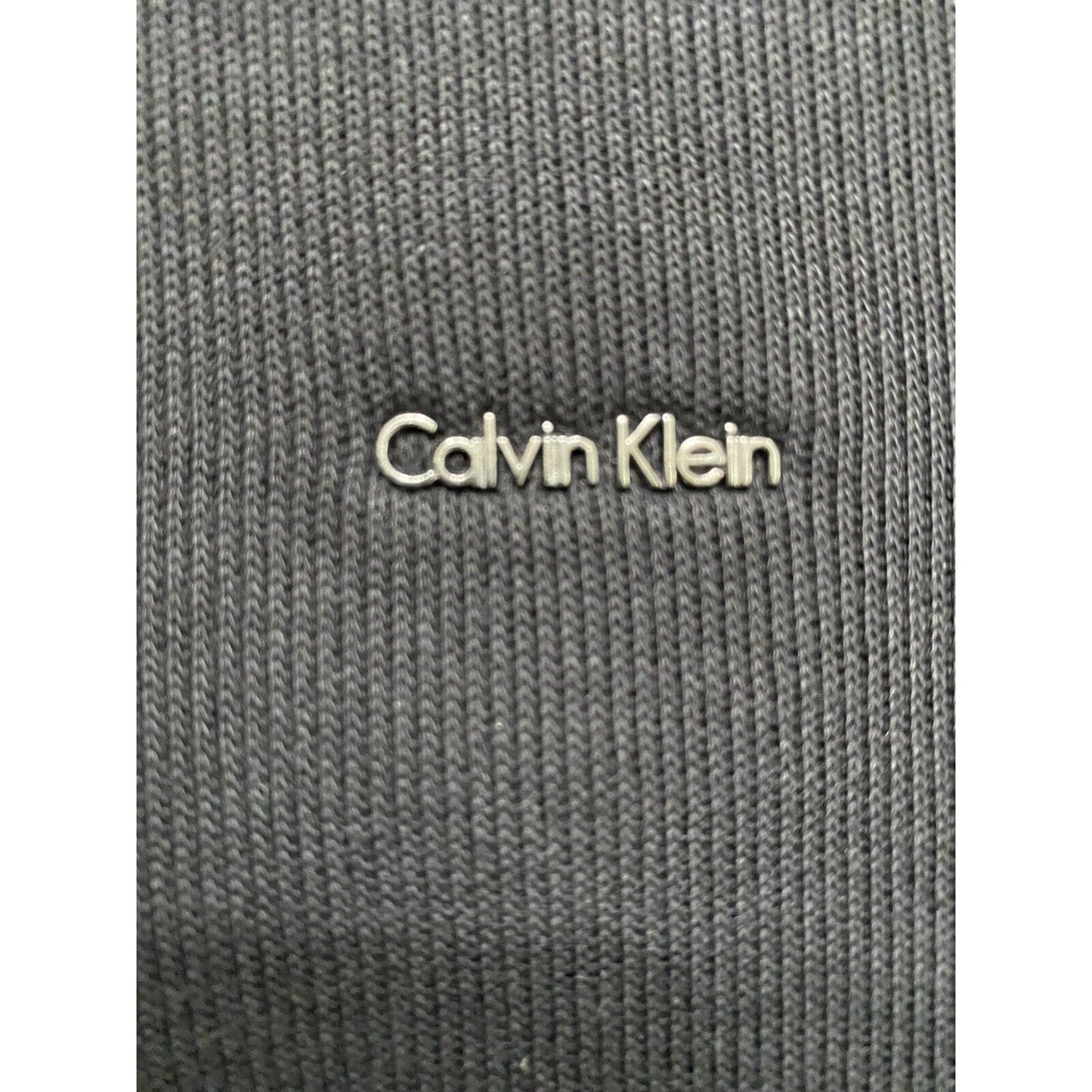 Calvin Klein Men's Large Black 1/4-Zip Pullover Sweater