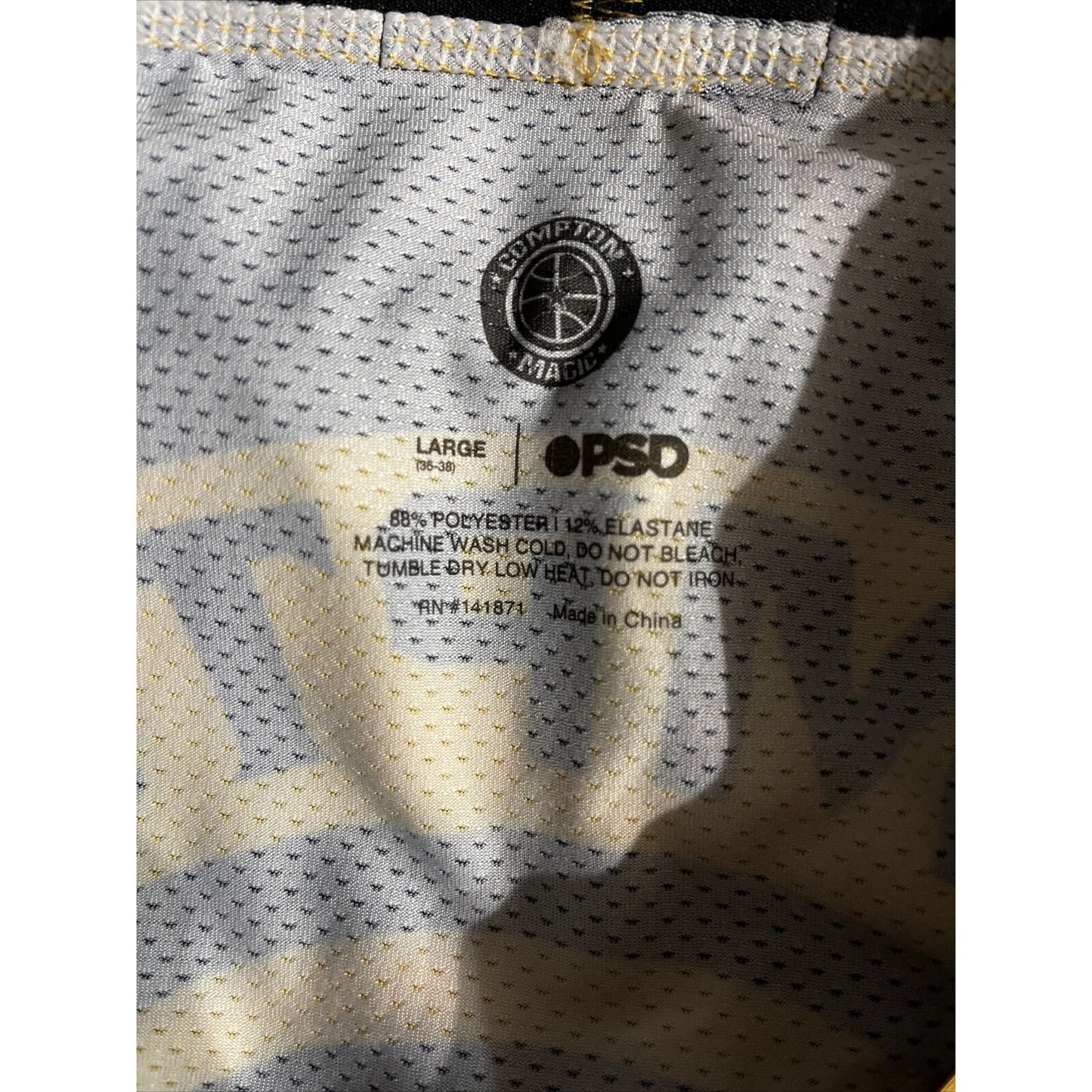 PSD Men’s Large Compton Magic Logo New Black And Gold Boxer Briefs