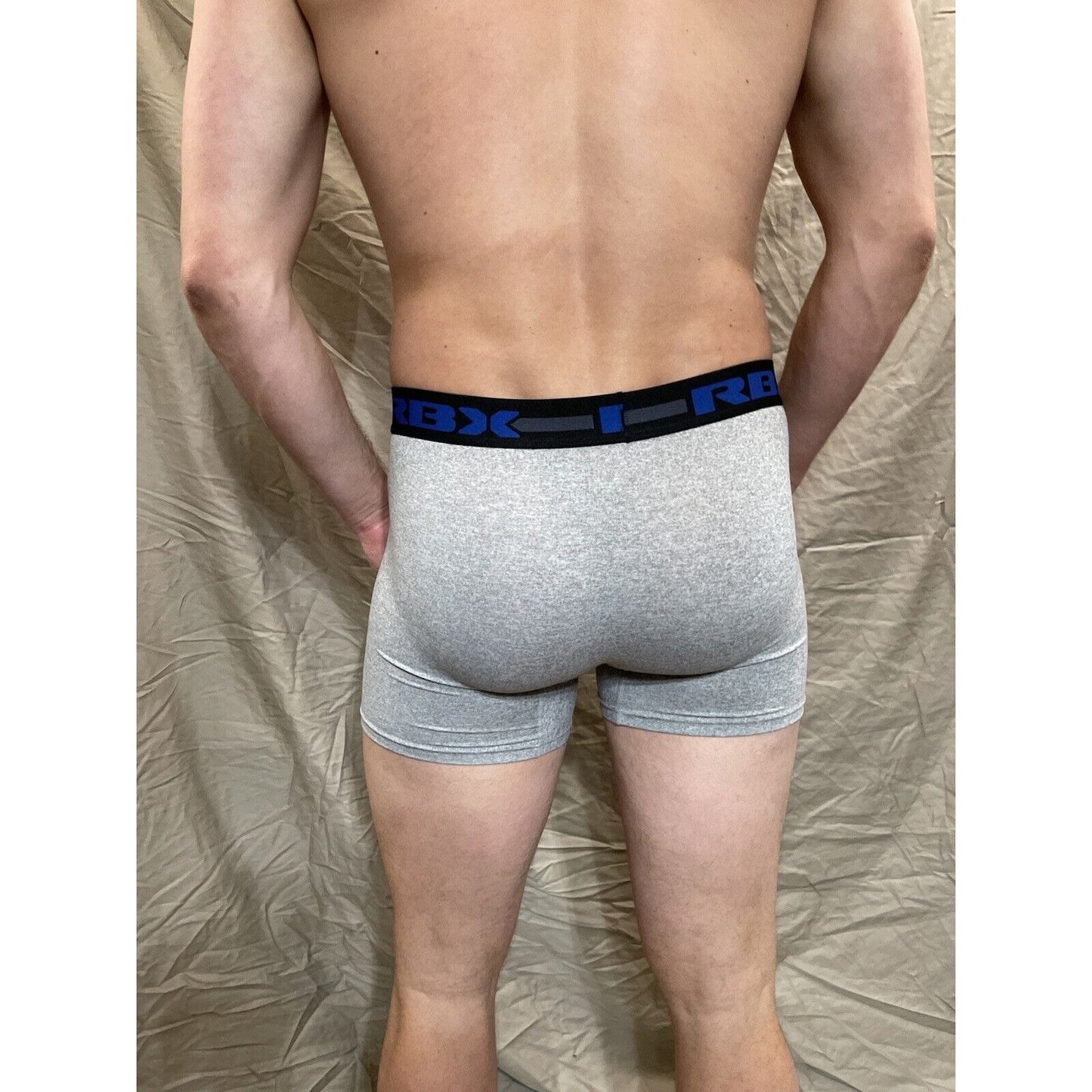 Men's RBX active gray compression shorts medium