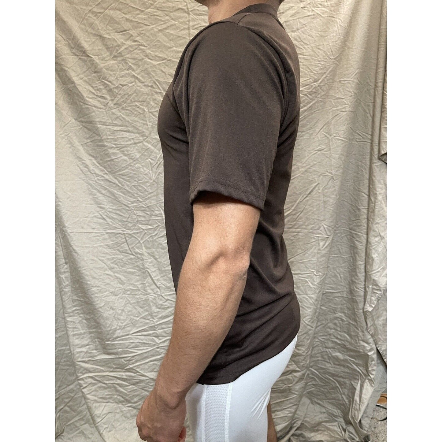 Men's Augusta Sportswear Moisture Management Athletic shirt Brown Small