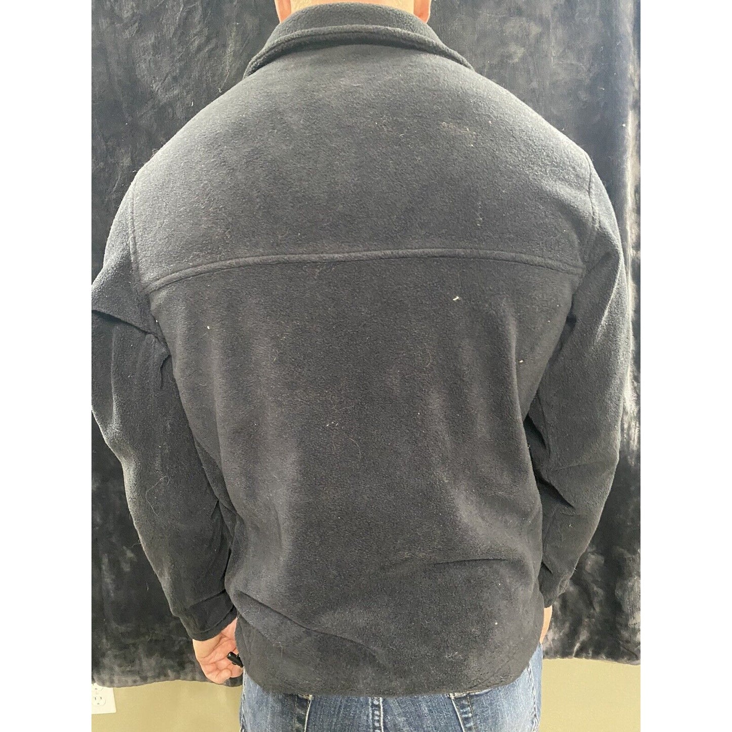 COLUMBIA Men’s Medium Black Full-zip Fleece Jacket