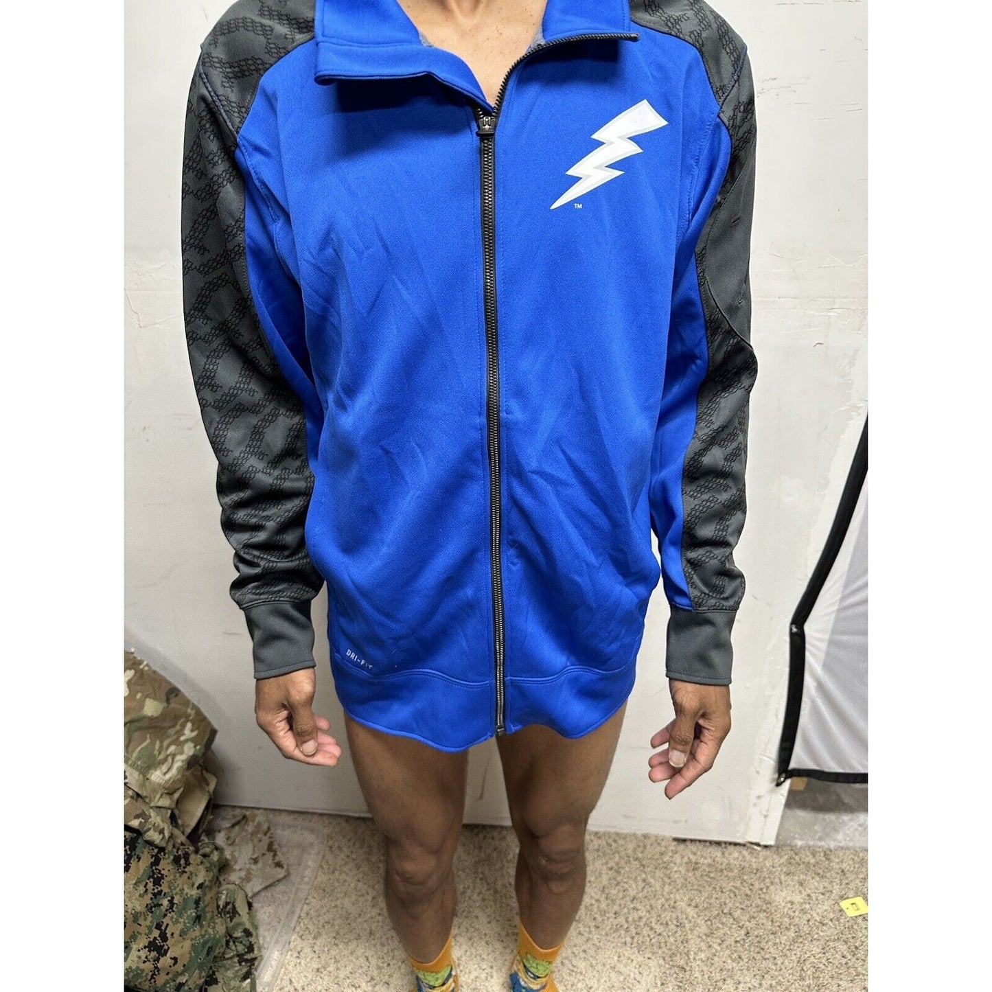 Men’s Blue USAFA Air Force Academy Falcons Zip Up Jacket nike dri fit medium