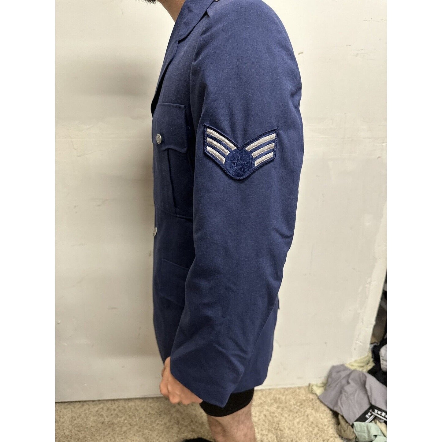 Men’s 40R USAF Air Force Service Coat Navy Blue Uniform