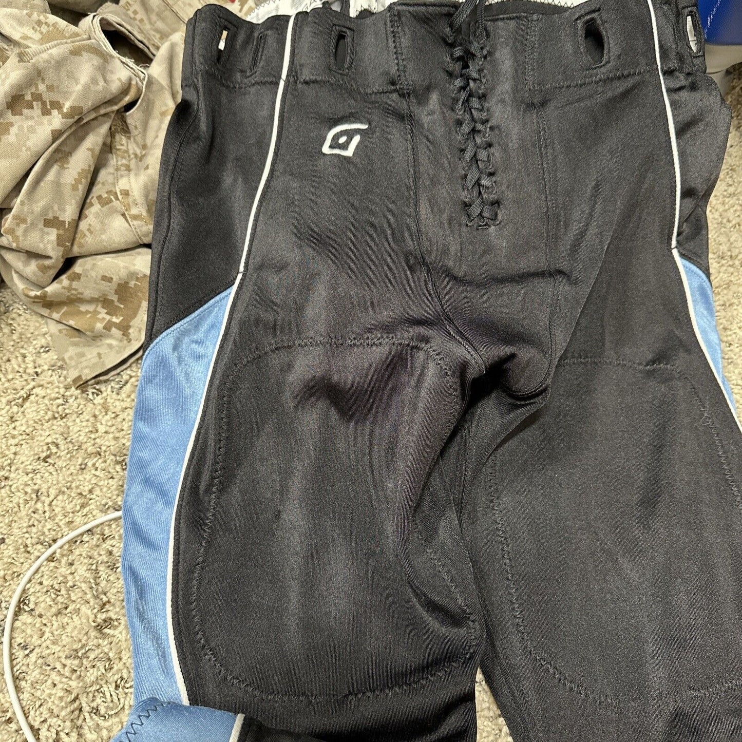 Men’s High School Football Pants Gamewear Team Sports Black Large