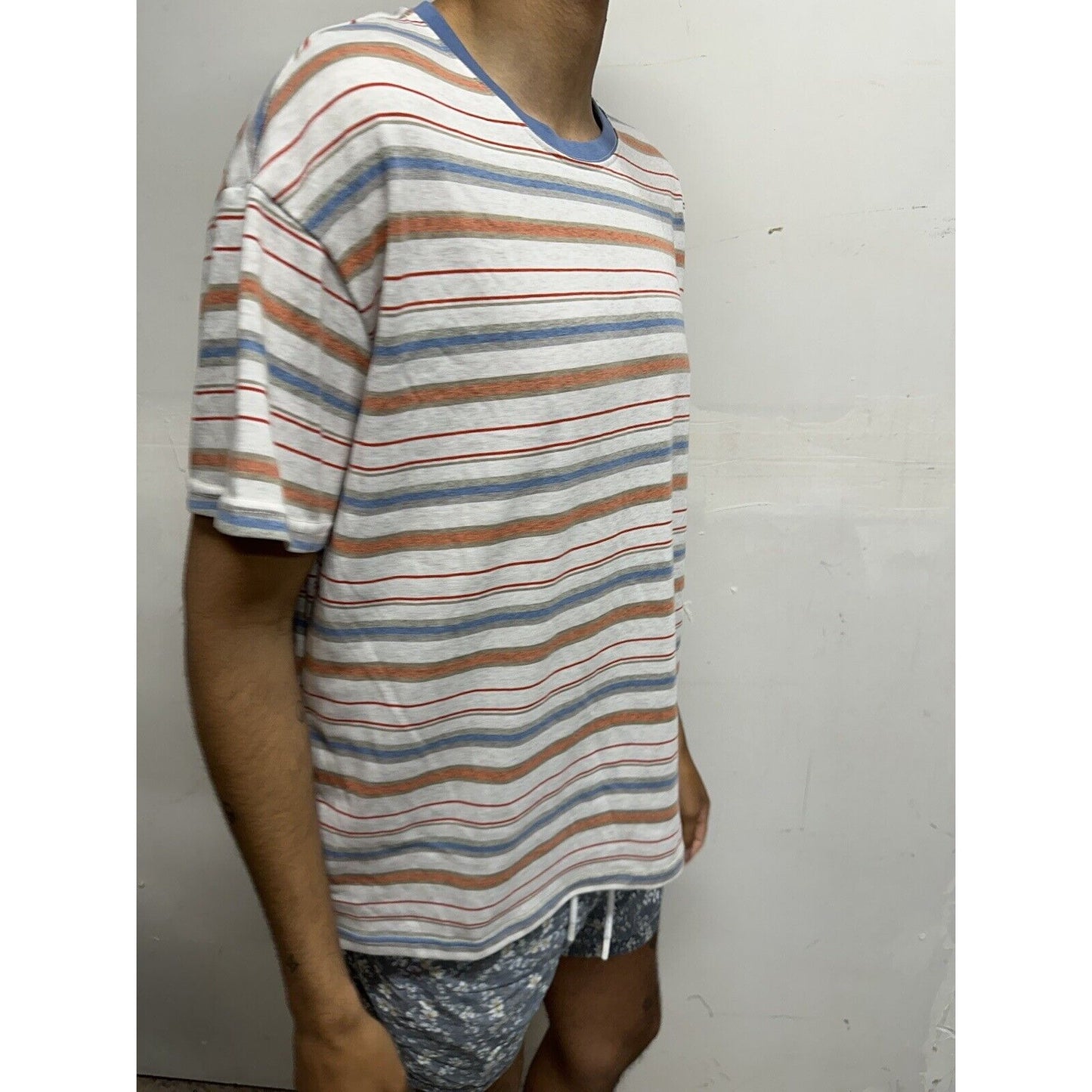 Men’s Dazy Striped Large Tshirt Multicolor
