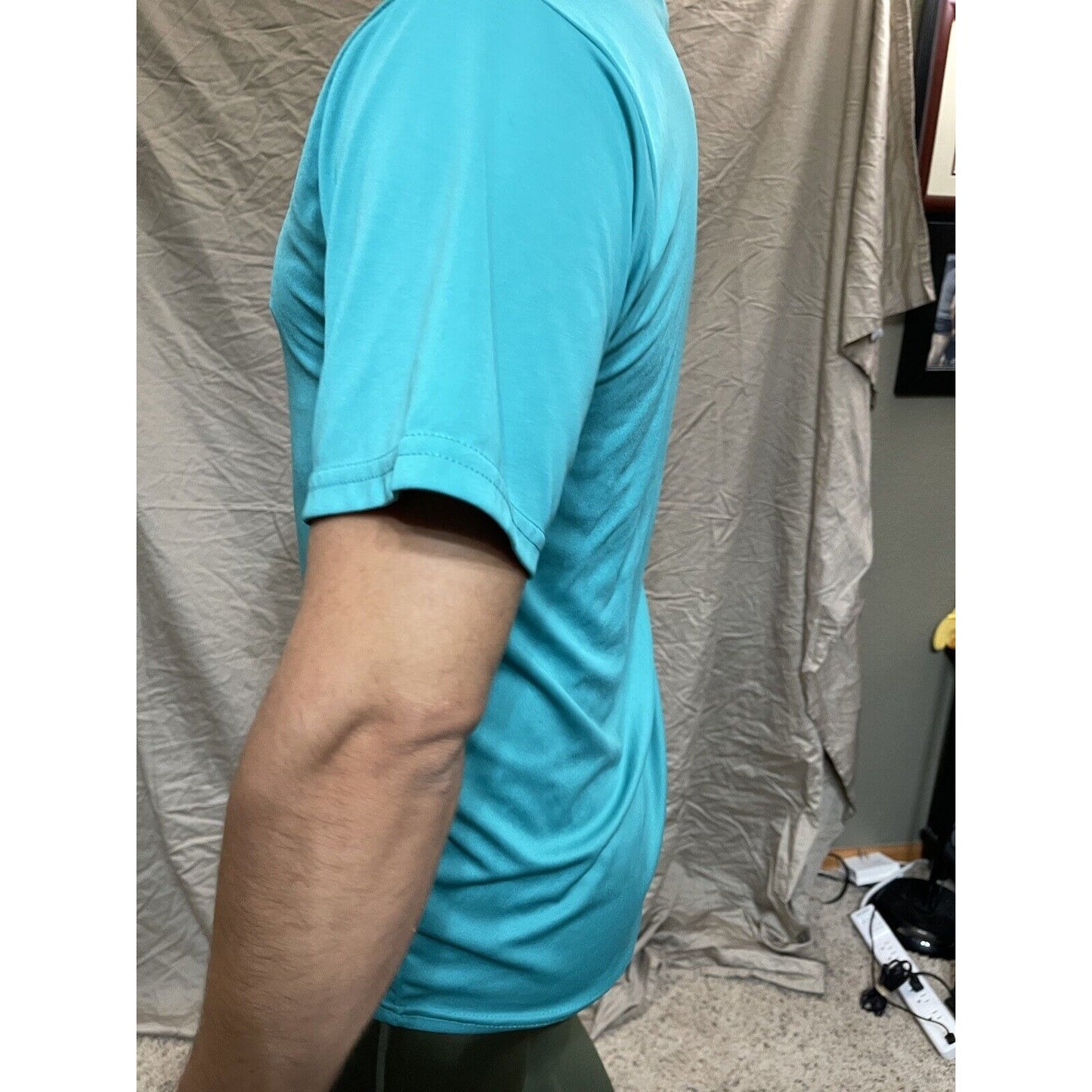 Men's Augusta Sportswear Moisture Management Athletic shirt teal adult small