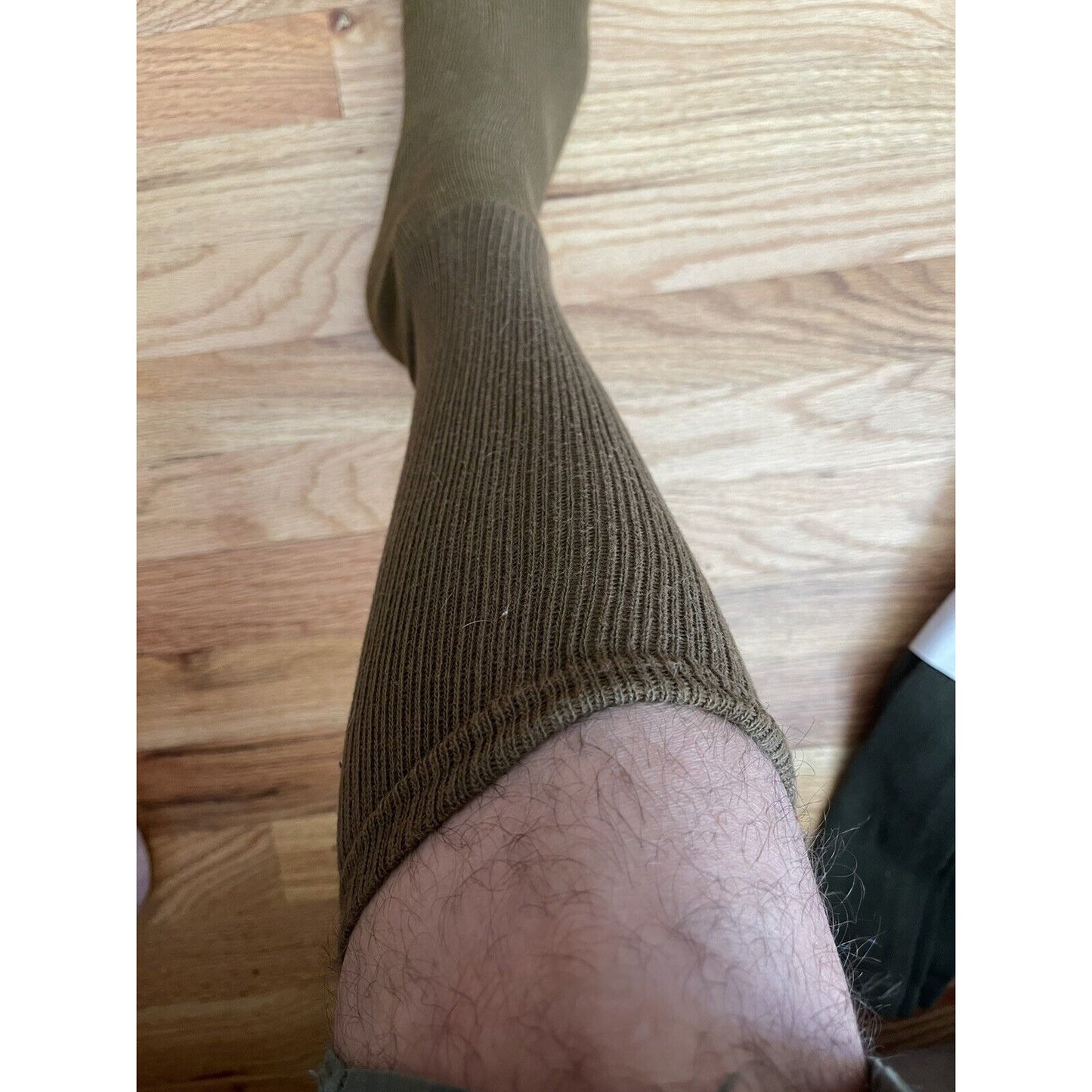 Military Defense Logistics Agency Boot socks XL brown 80% cotton 18% nylon New