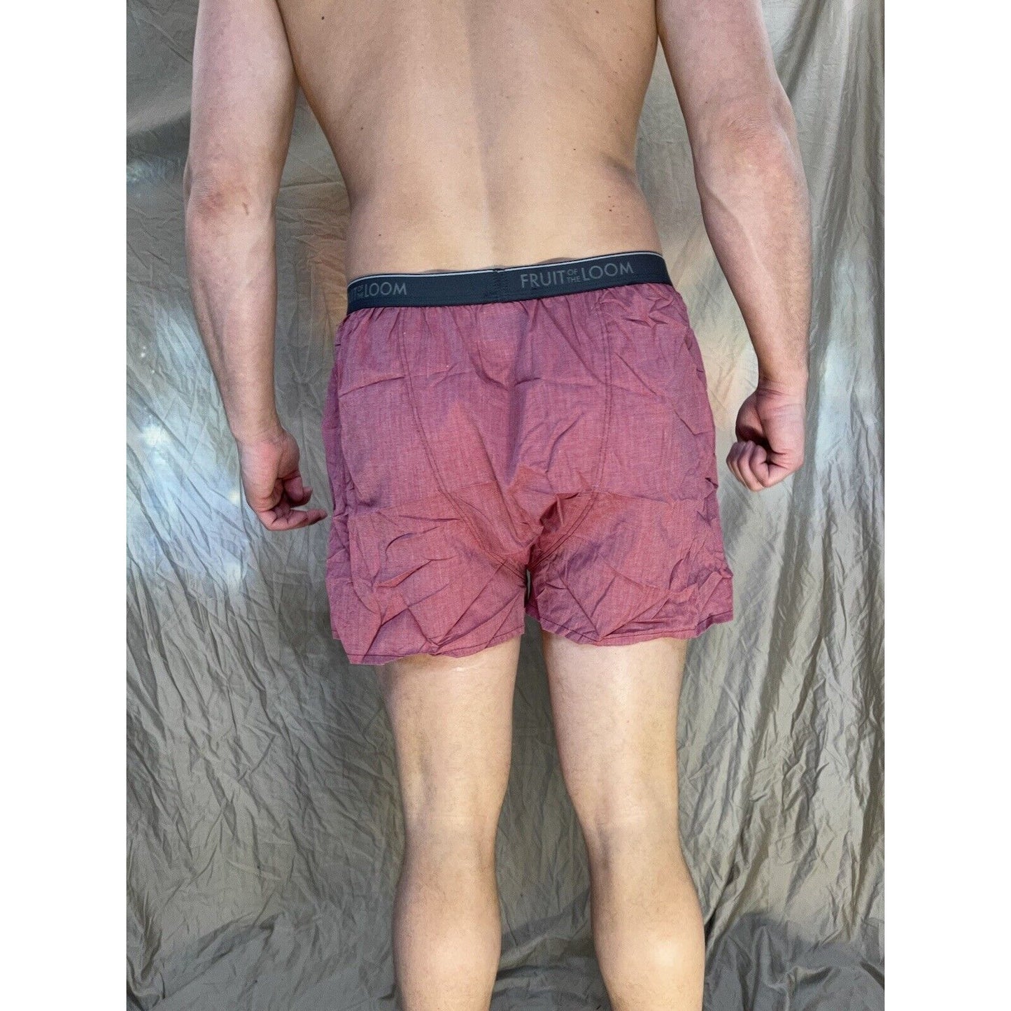 men's fruit of the loom Pink boxer shorts Size Small