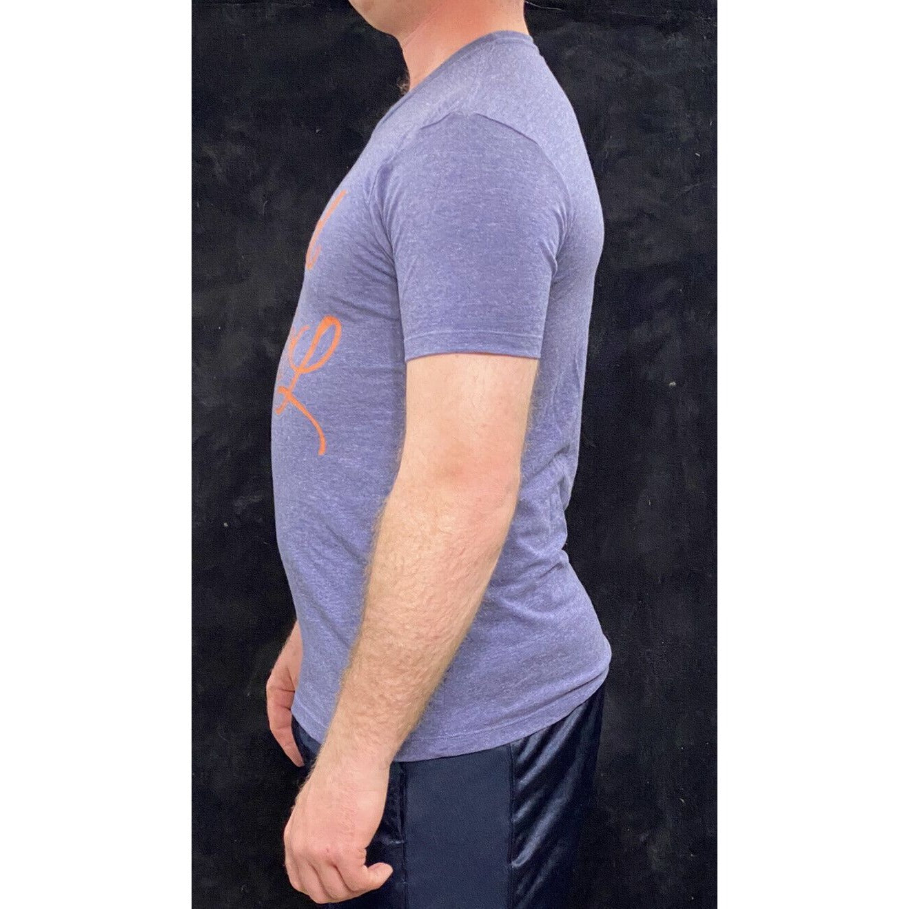 Folded & Hung OOTD “Nerd Is Cool” Print Men’s Large Purple Cotton Muscle Shirt