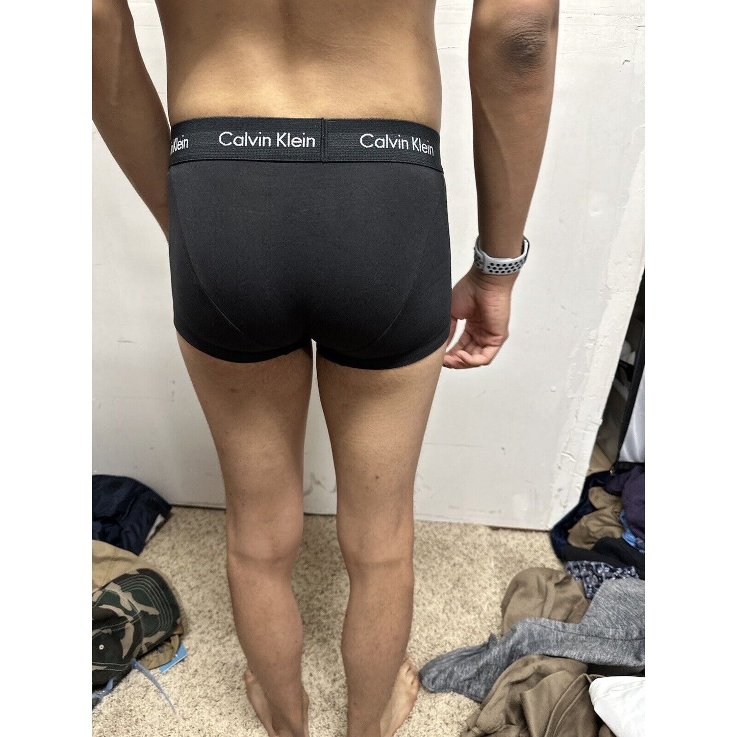 Men’s Black Calvin Klein Small Trunk Style Boxer Briefs