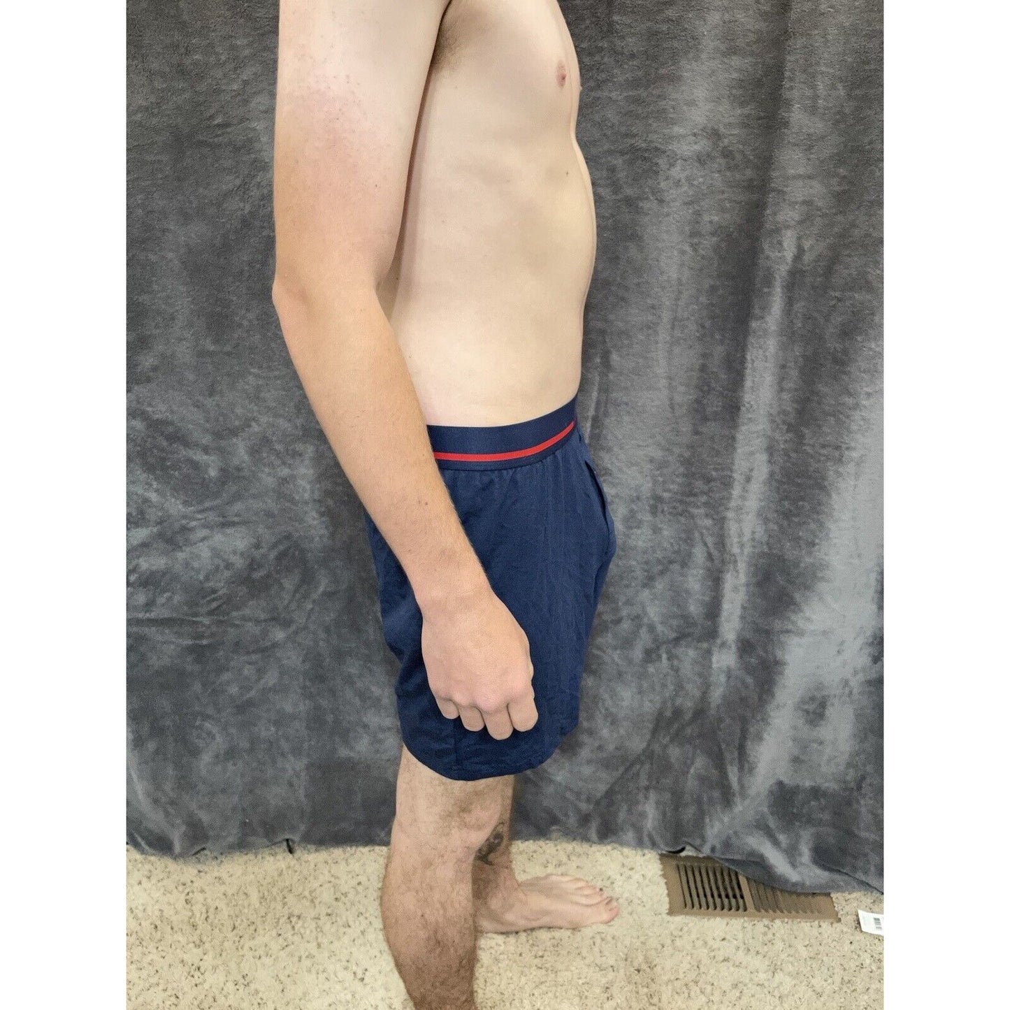men's buffalo david bitton Dark blue cotton spandex boxer shorts