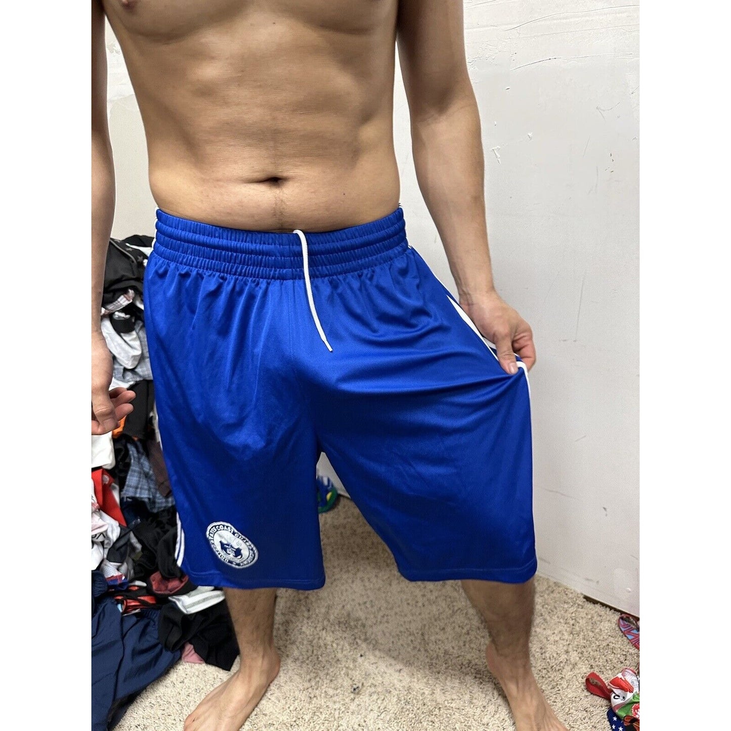 Men’s Blue Adidas Medium United States Coast Guard Academy Athletic Shorts