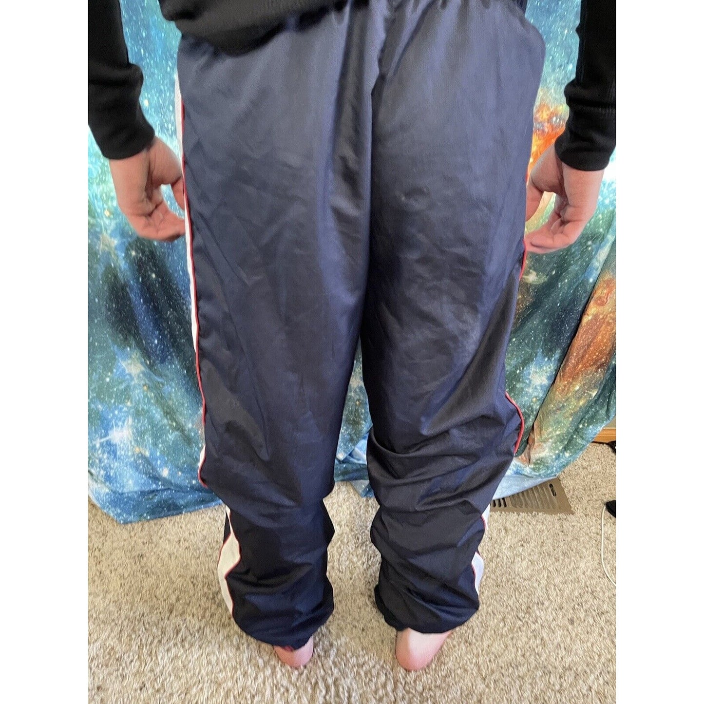 Men’s Small National Guard track pants dark blue recruiter