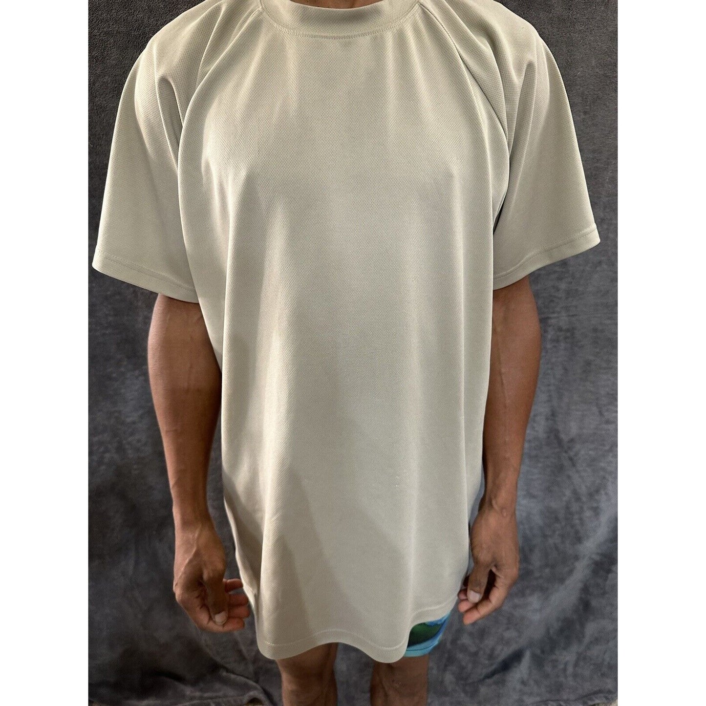 Men’s Tan Civil Air Patrol XL Dri Duke Uniform Tshirt Short Sleeve