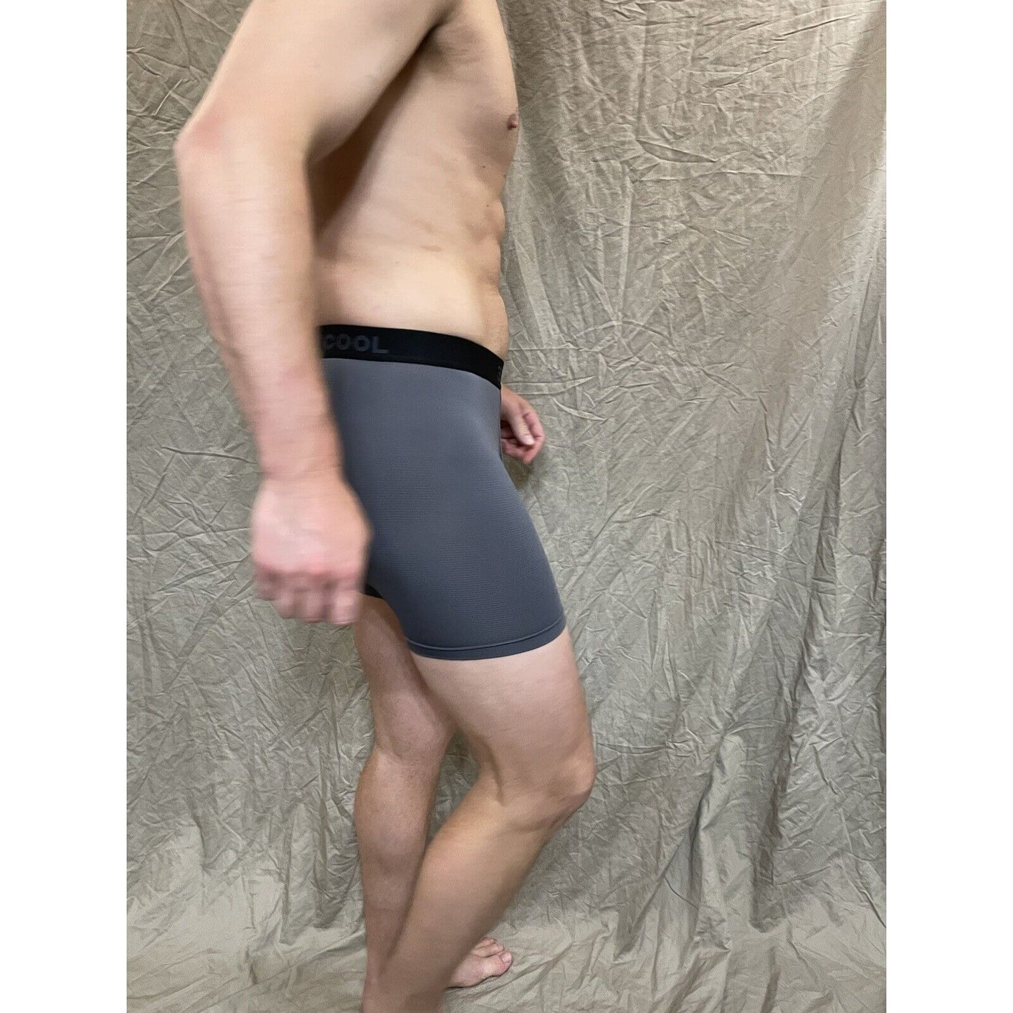 men's 32 degree cool charcoal gray mesh boxer brief small