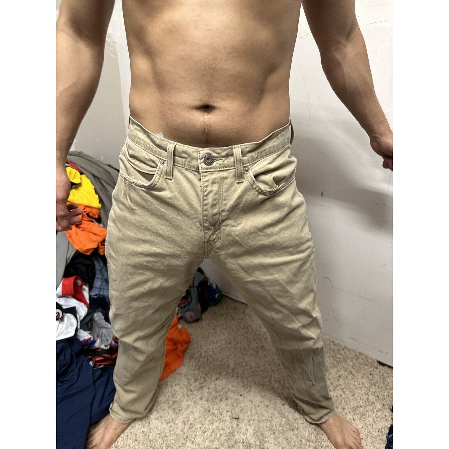 Men’s Khaki Denizen Levi’s 231 Athletic Fit 32”x32”