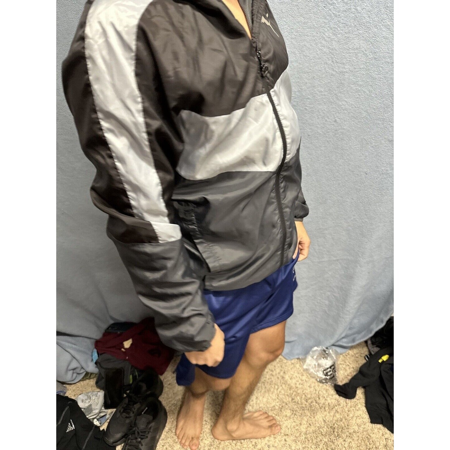 Men’s Small Puma Gray Full Zip Hoodie Small