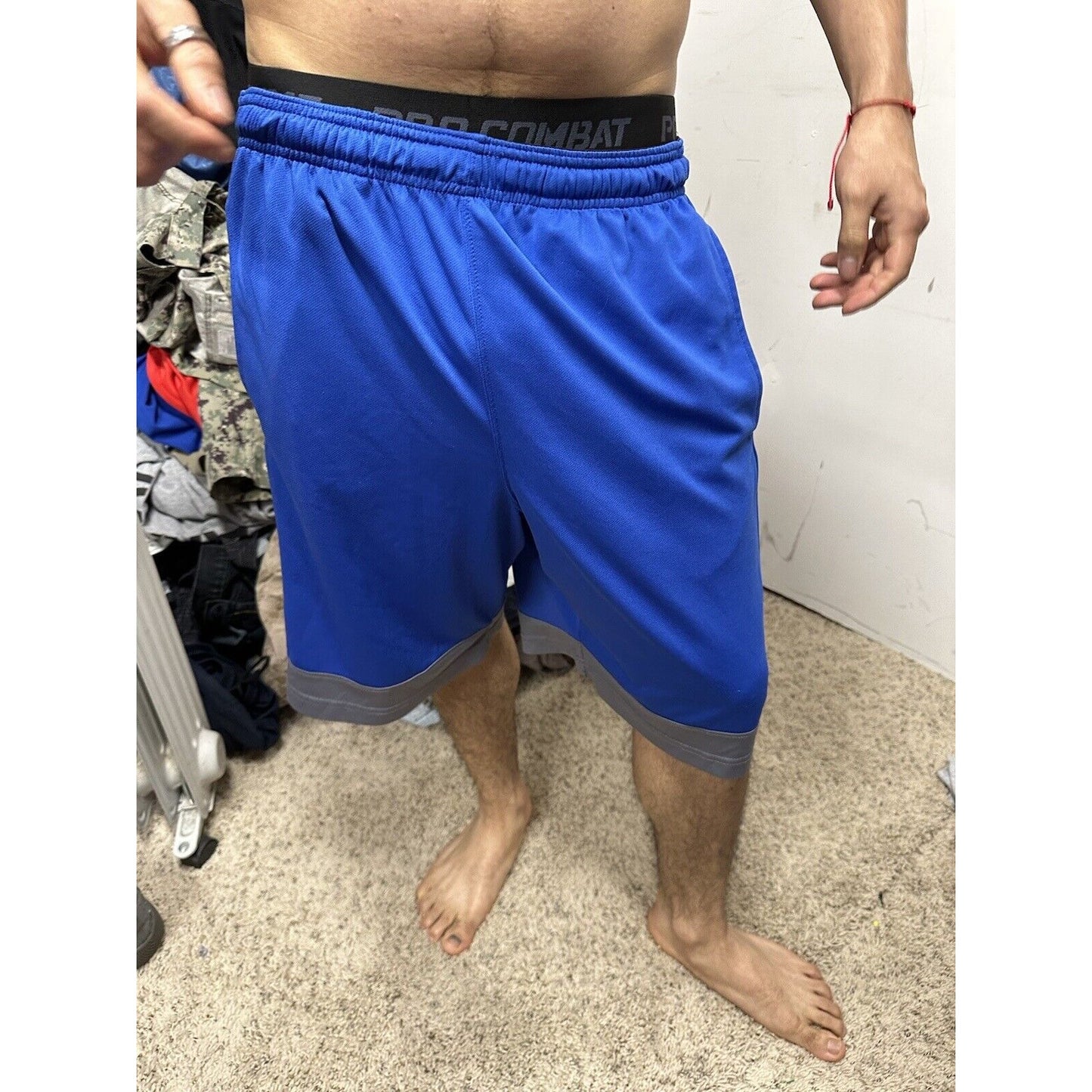 Men’s Blue USAFA Falcons Air Force Academy Russell Size Medium Shorts