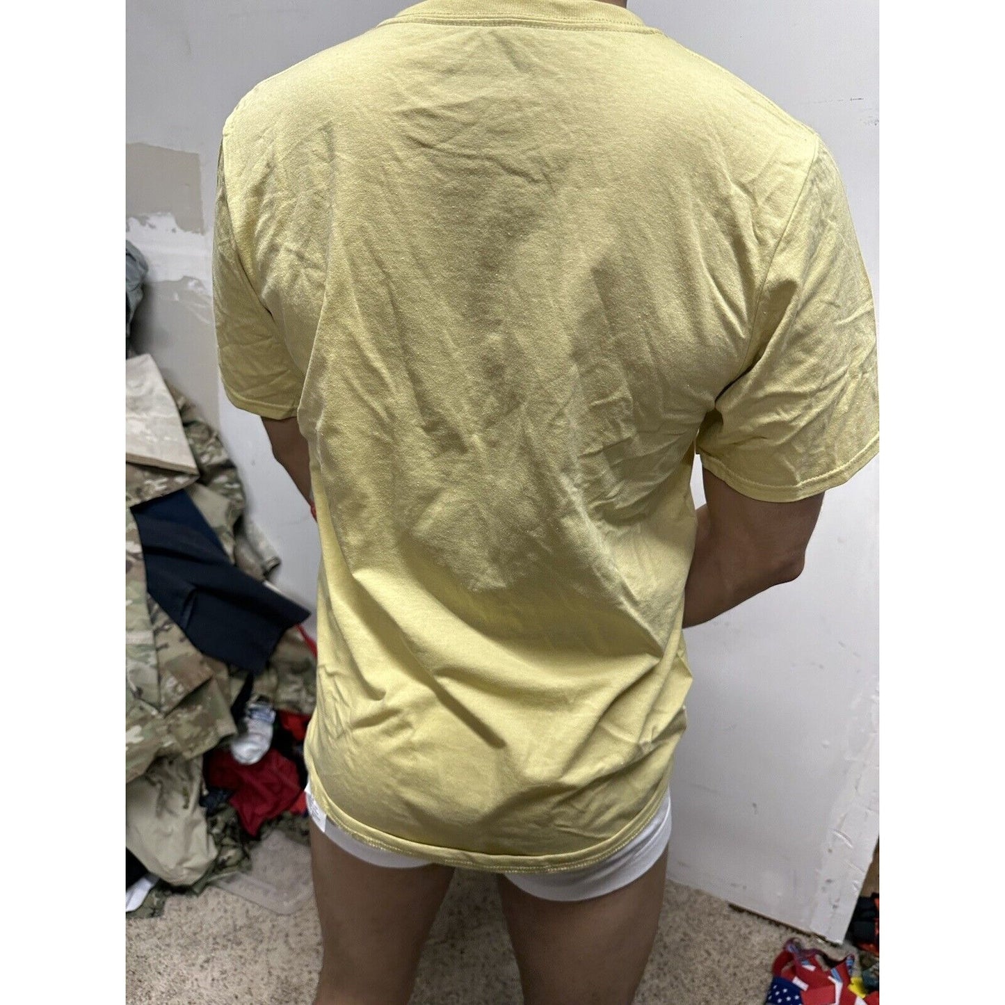 Russell Athletic Gold Medium Tshirt Short Sleeve Dri Power Odor Protection