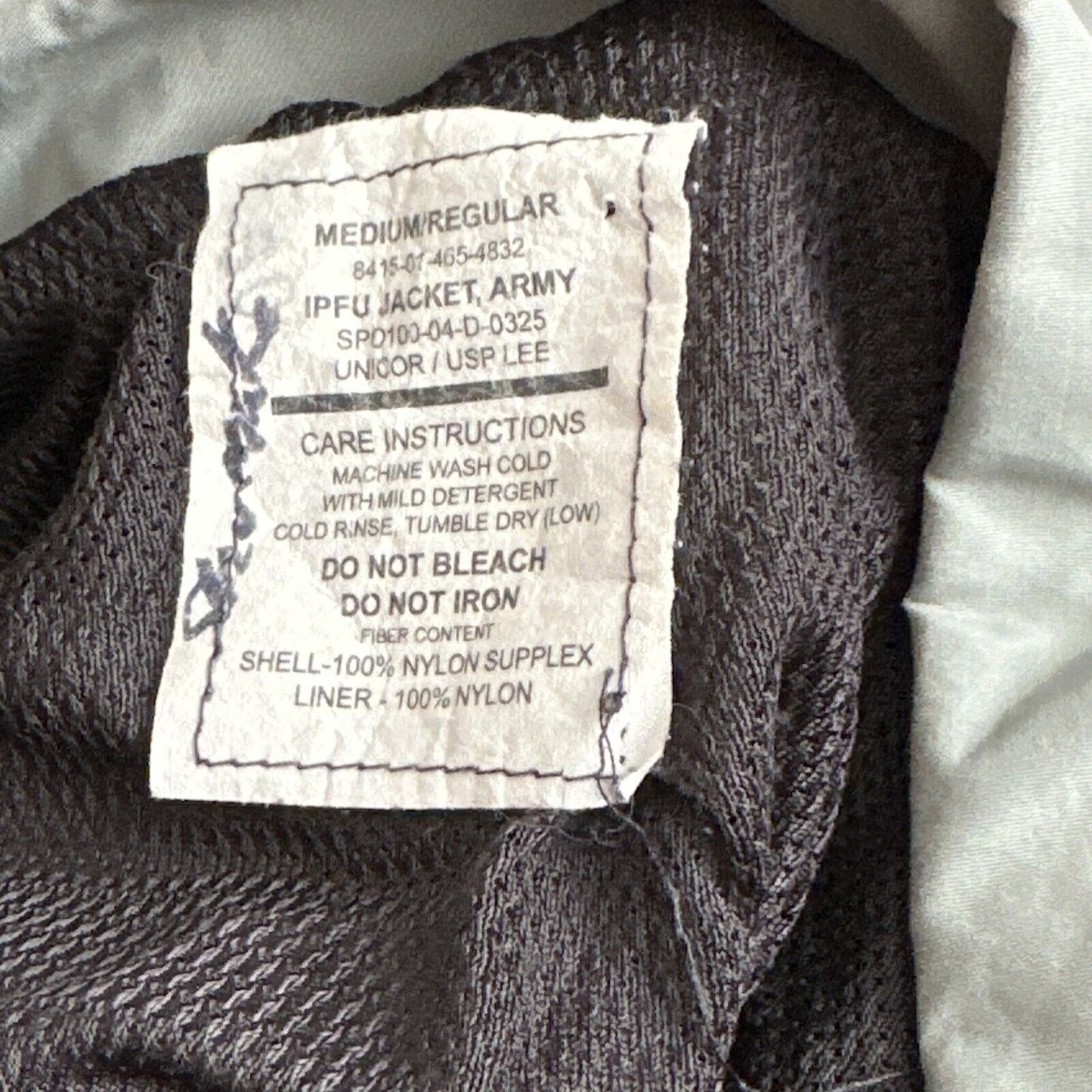 Men’s Army Jacket PFU Gray Uniform Medium Regular